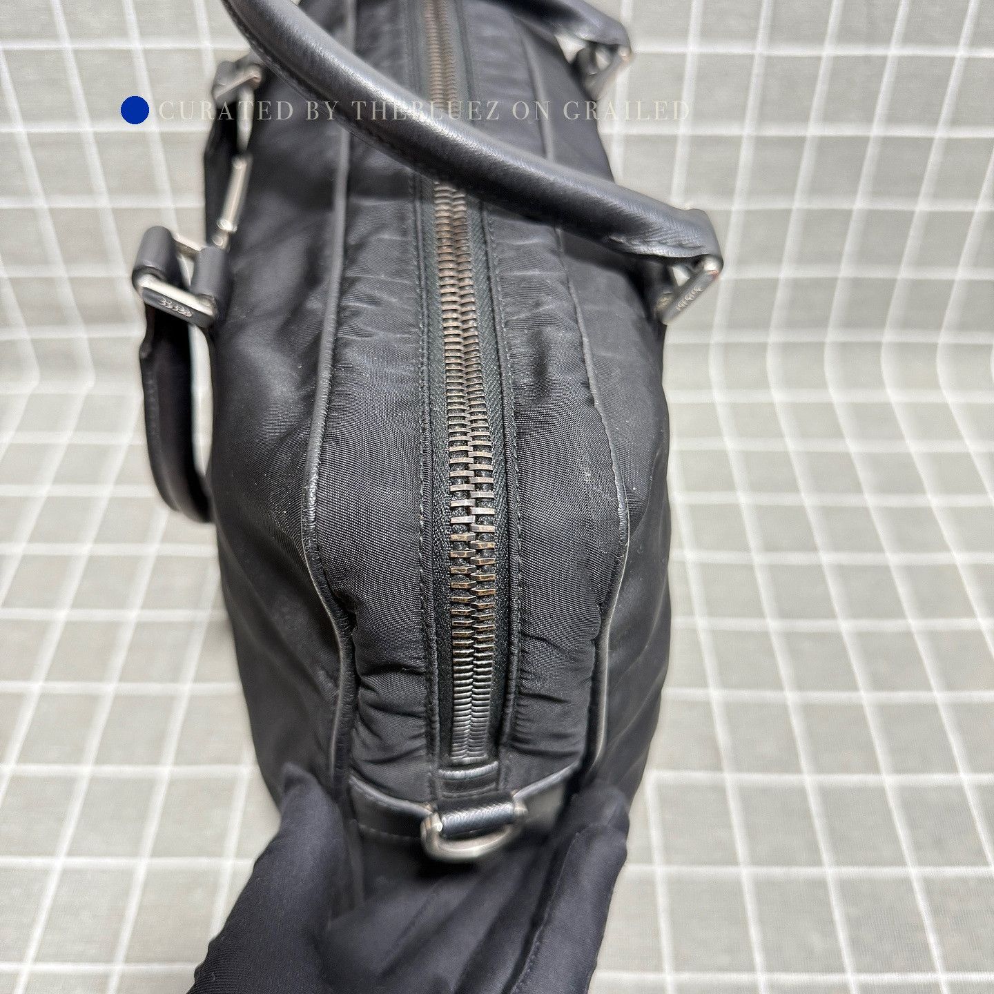 Prada Black Nylon Briefcase with Leather Accents Size ONE SIZE - 11 Thumbnail