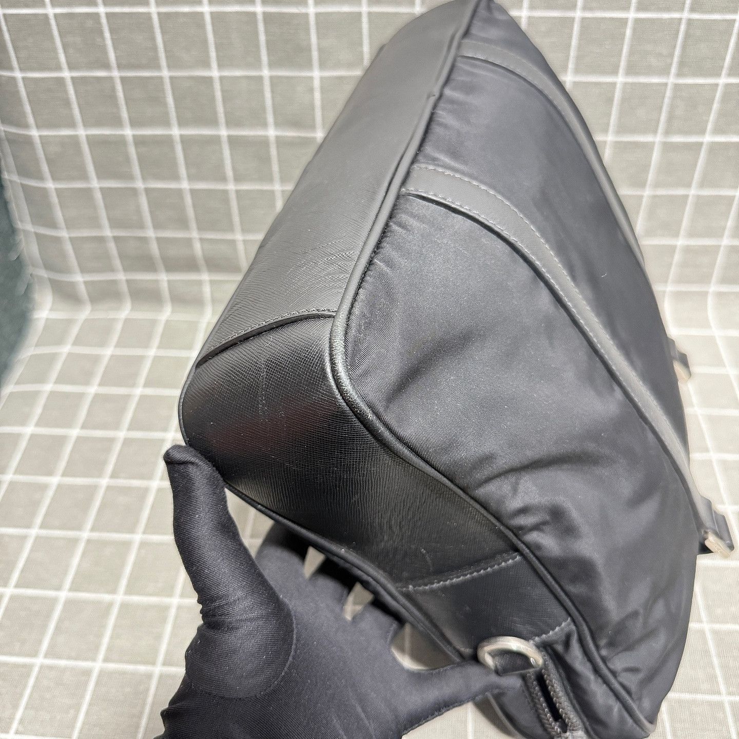 Prada Black Nylon Briefcase with Leather Accents Size ONE SIZE - 14 Thumbnail