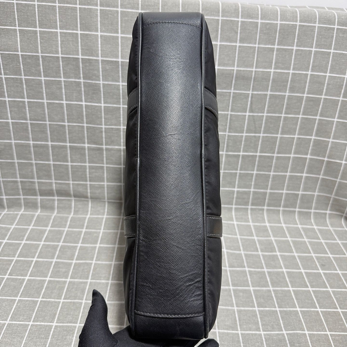 Prada Black Nylon Briefcase with Leather Accents Size ONE SIZE - 4 Thumbnail