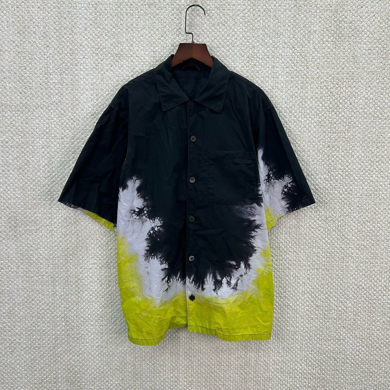 Prada Multi Color Short Sleeve Button Up Shirt Size US L / EU 52-54 / 3 - 6 Thumbnail