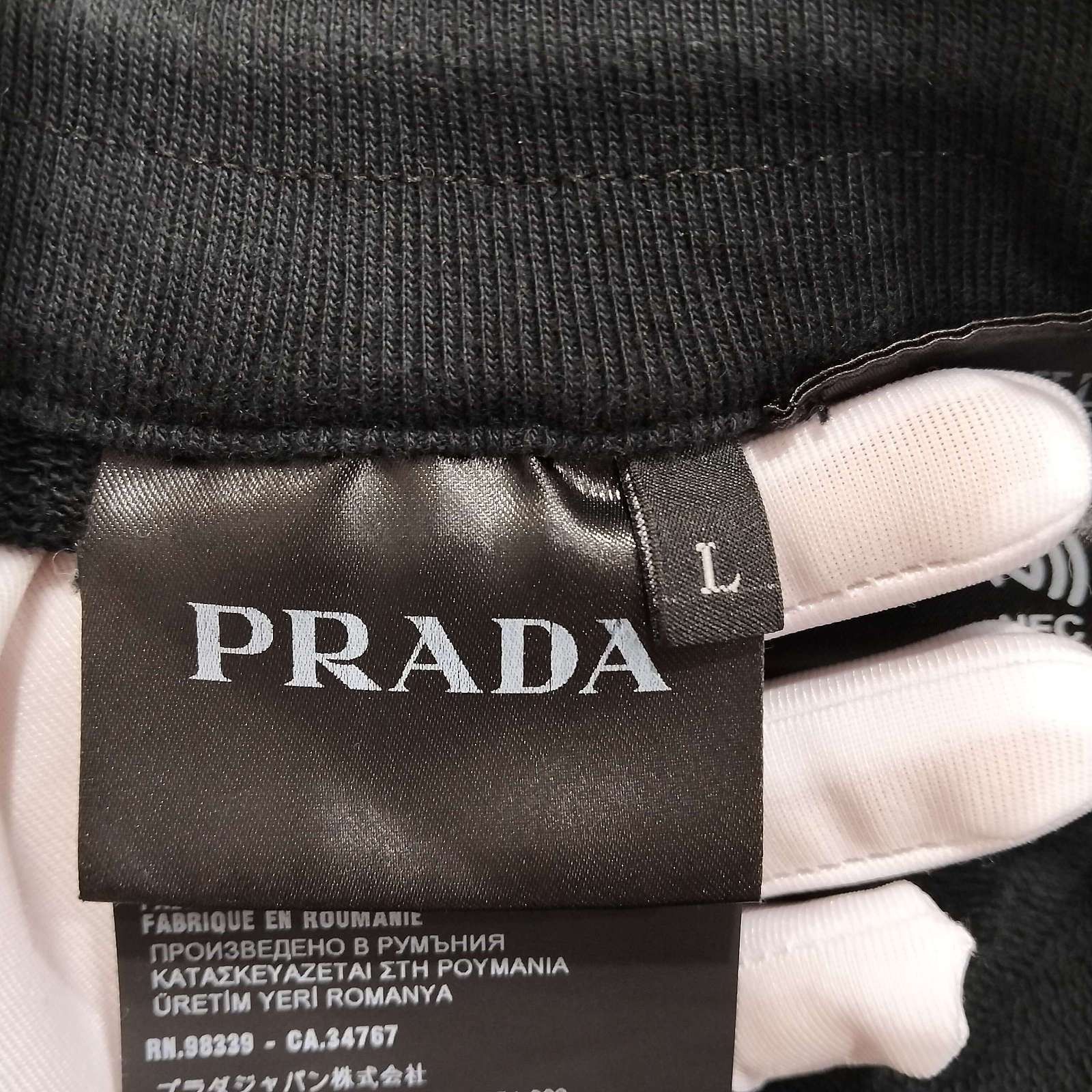 Prada Black Casual Shorts with Elastic Waist Size US 34 / EU 50 - 4 Thumbnail