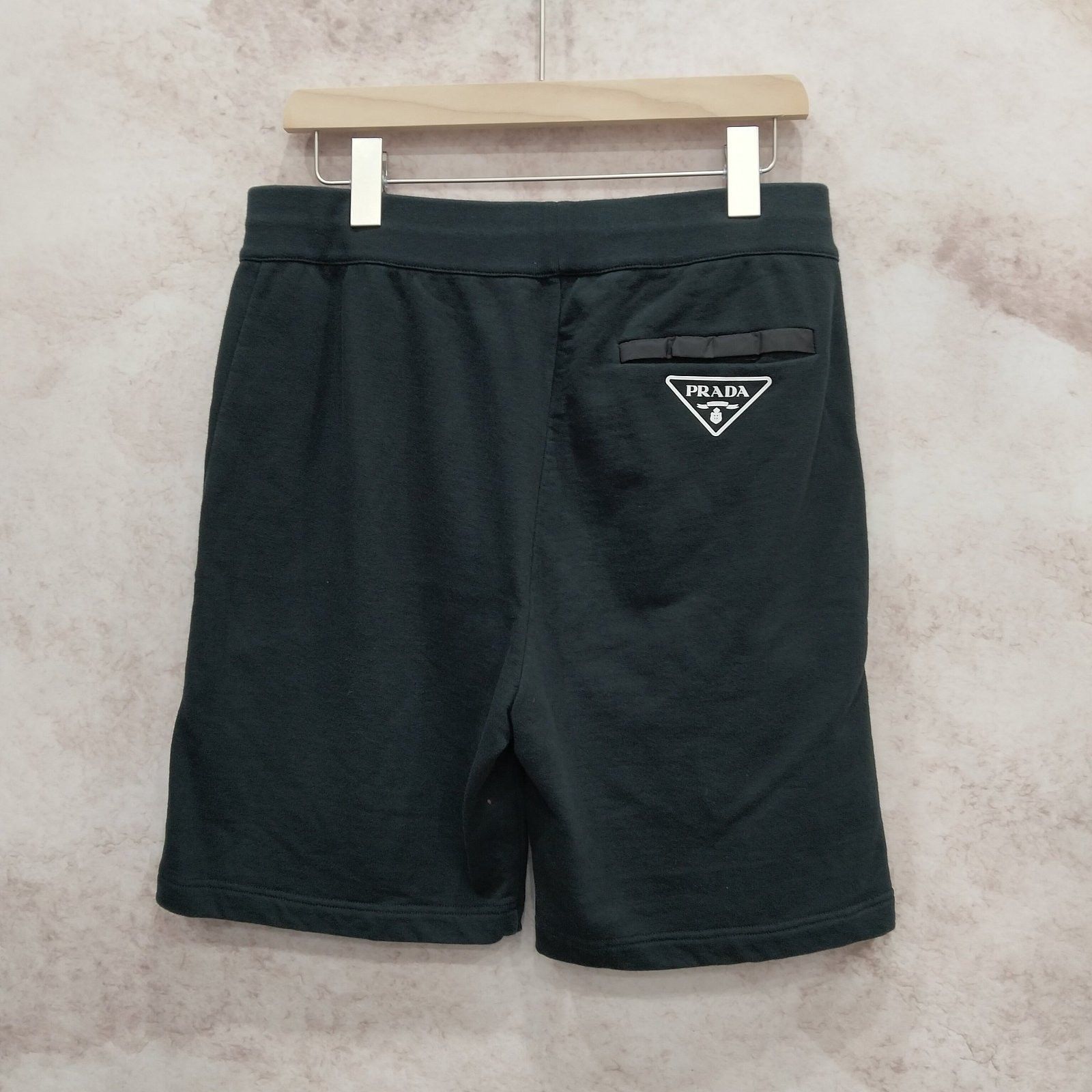 Prada Black Casual Shorts with Elastic Waist Size US 34 / EU 50 - 2 Thumbnail