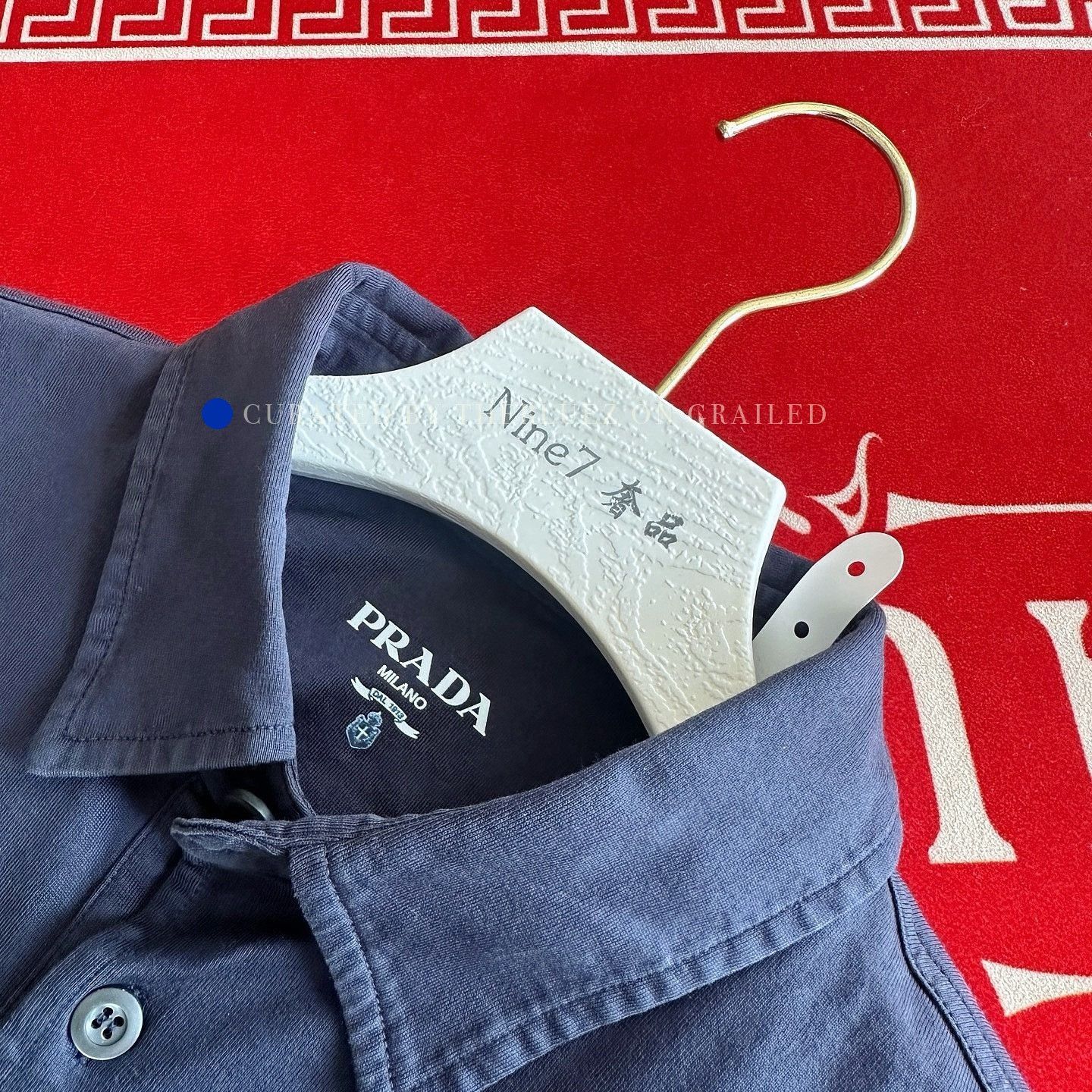 Prada Blue Short-Sleeve Polo Shirt (Size M) Size US M / EU 48-50 / 2 - 3 Thumbnail