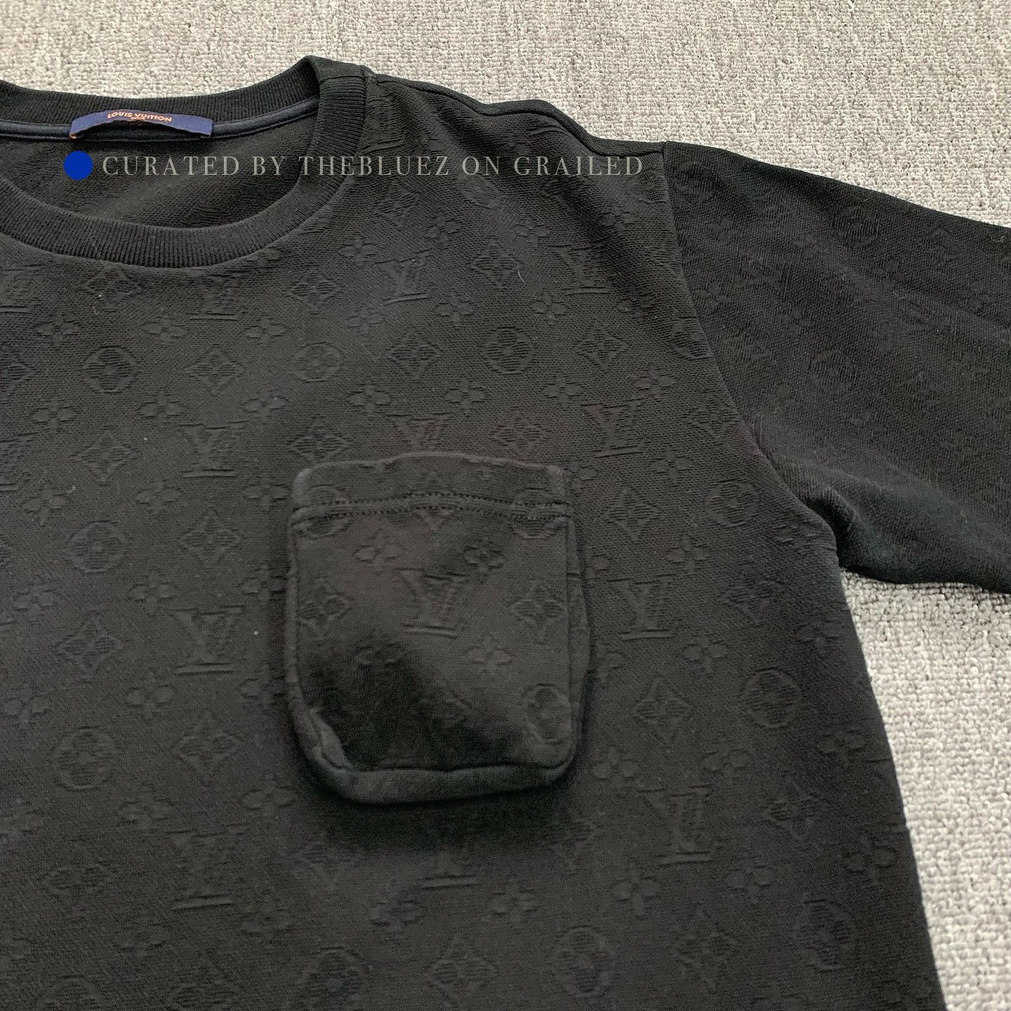 Louis Vuitton Black Patterned Short-Sleeve Shirt with Pocket Size US XL / EU 56 / 4 - 7 Thumbnail
