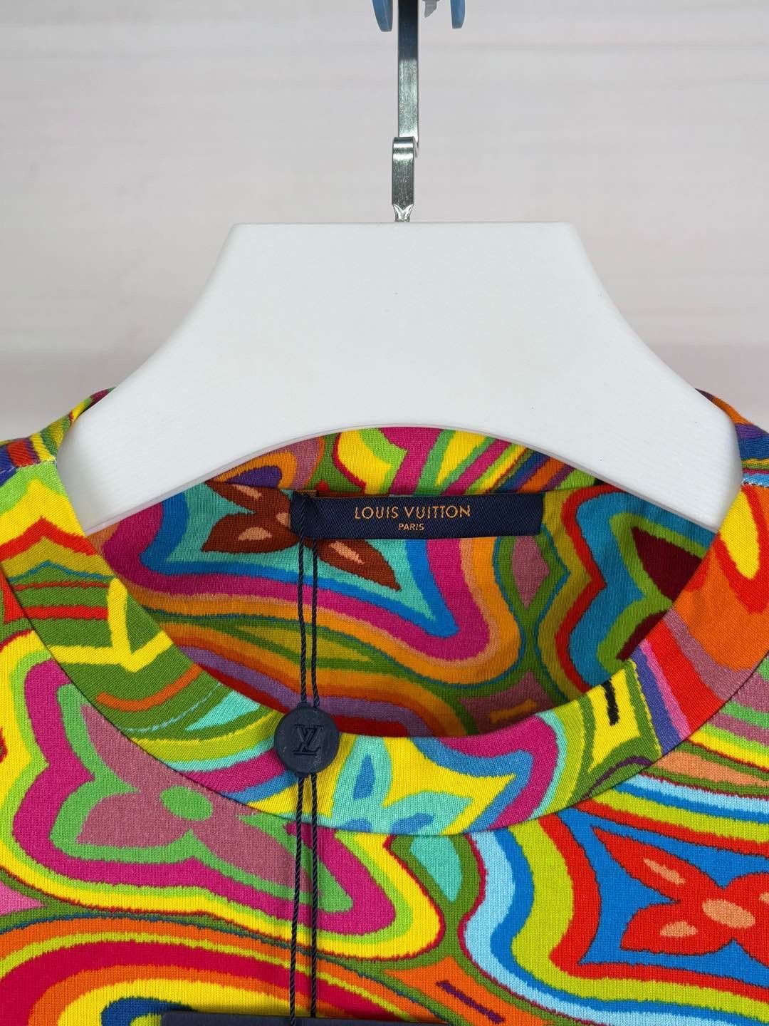 Louis Vuitton Multi Color Abstract Pattern Short Sleeve Shirt Size US M / EU 48-50 / 2 - 5 Thumbnail