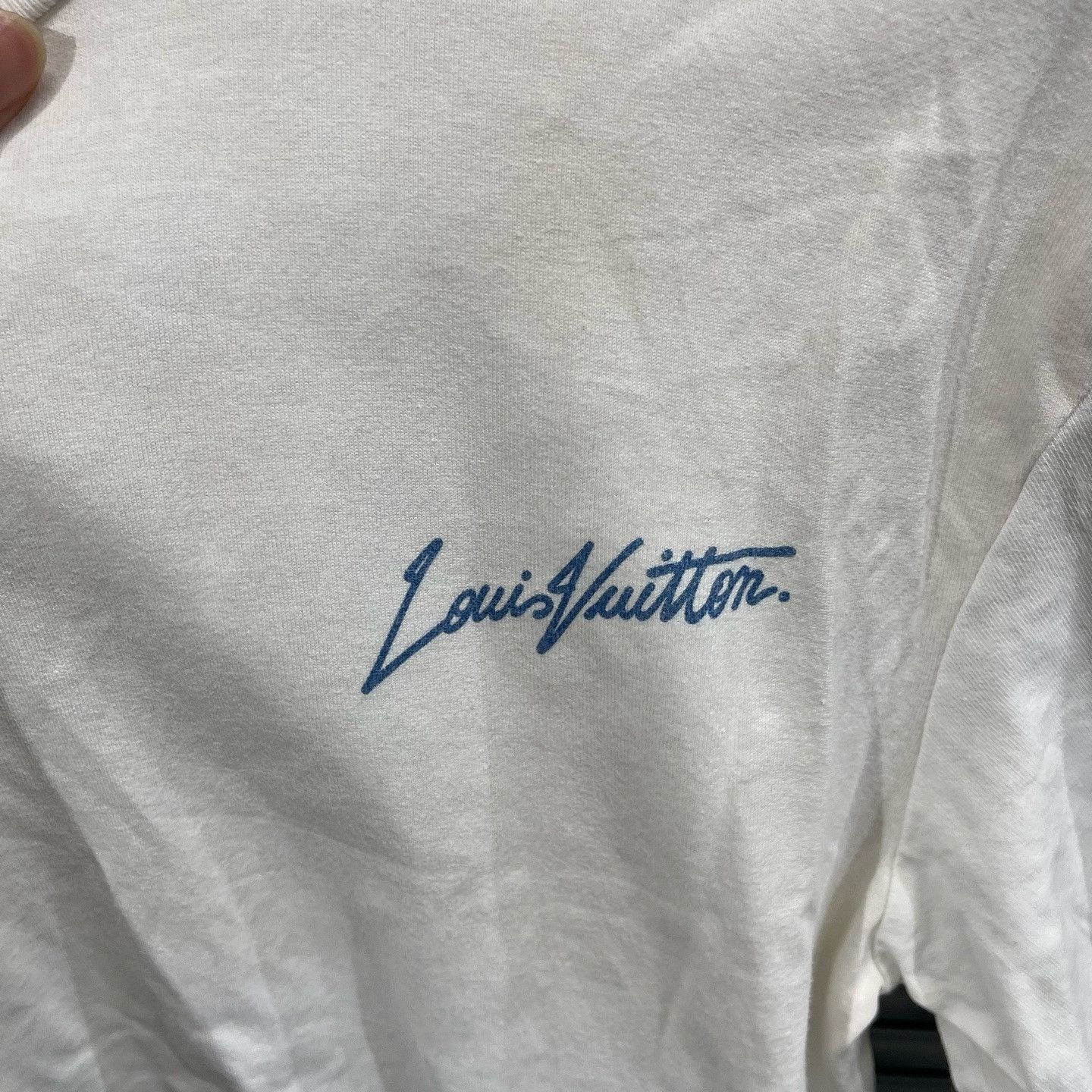 Louis Vuitton White Short Sleeve Shirt with Pumpkin Print Size US S / EU 44-46 / 1 - 5 Thumbnail