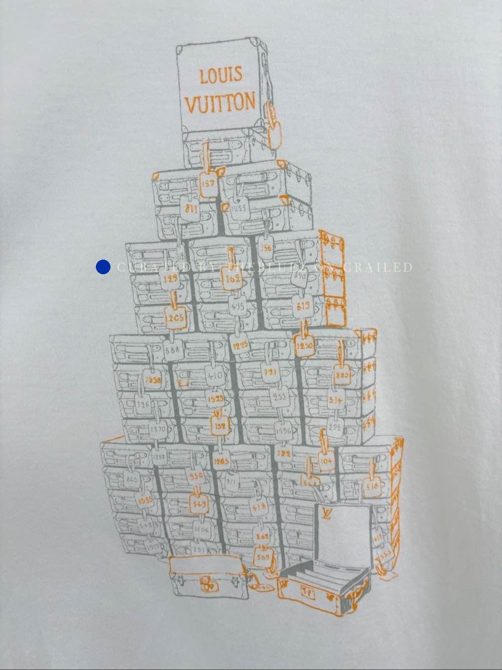 Louis Vuitton White Short Sleeve Graphic T-Shirt Size US L / EU 52-54 / 3 - 5 Thumbnail