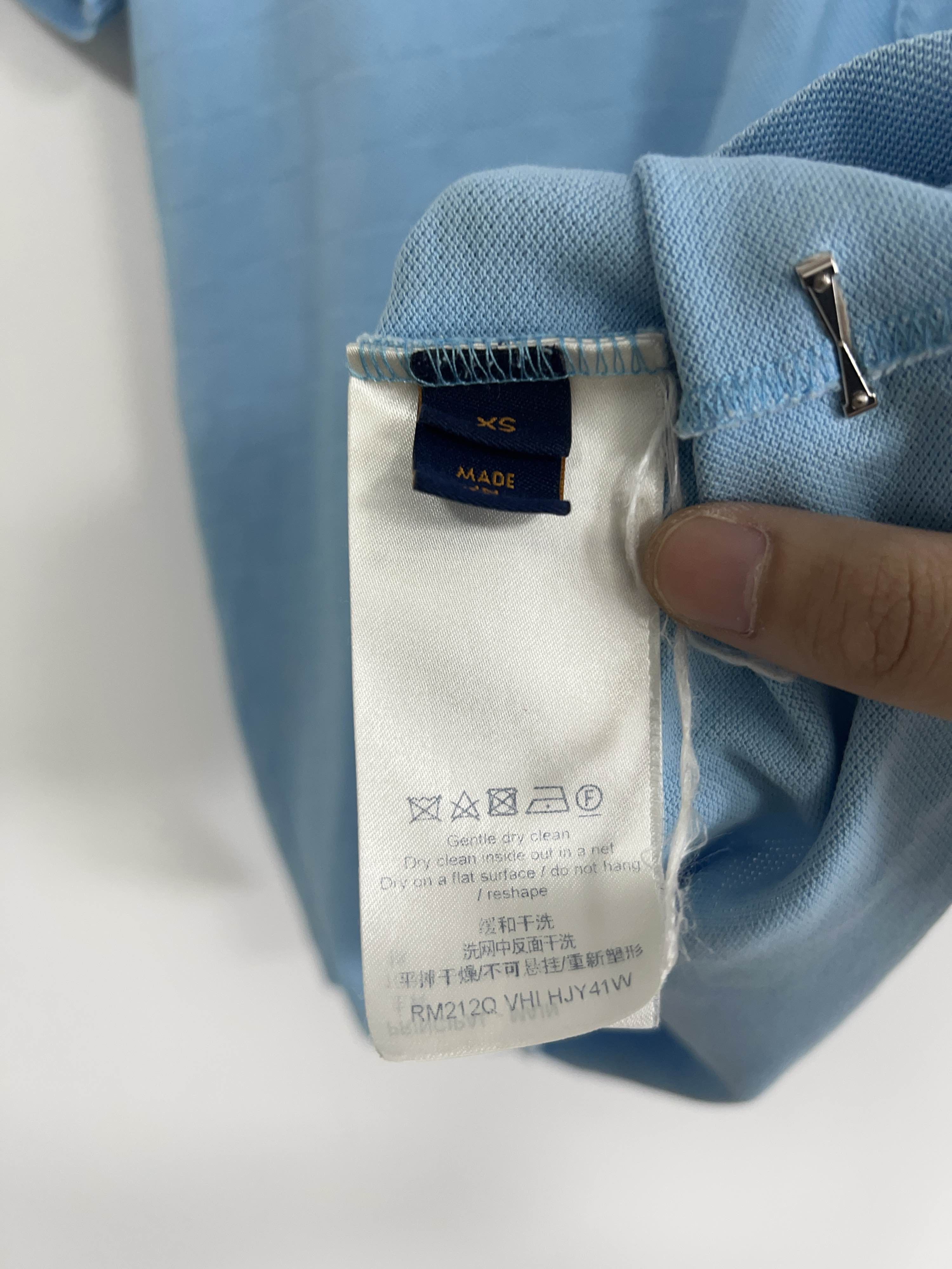 Louis Vuitton Blue Short-Sleeve Polo Shirt Size US XS / EU 42 / 0 - 4 Thumbnail
