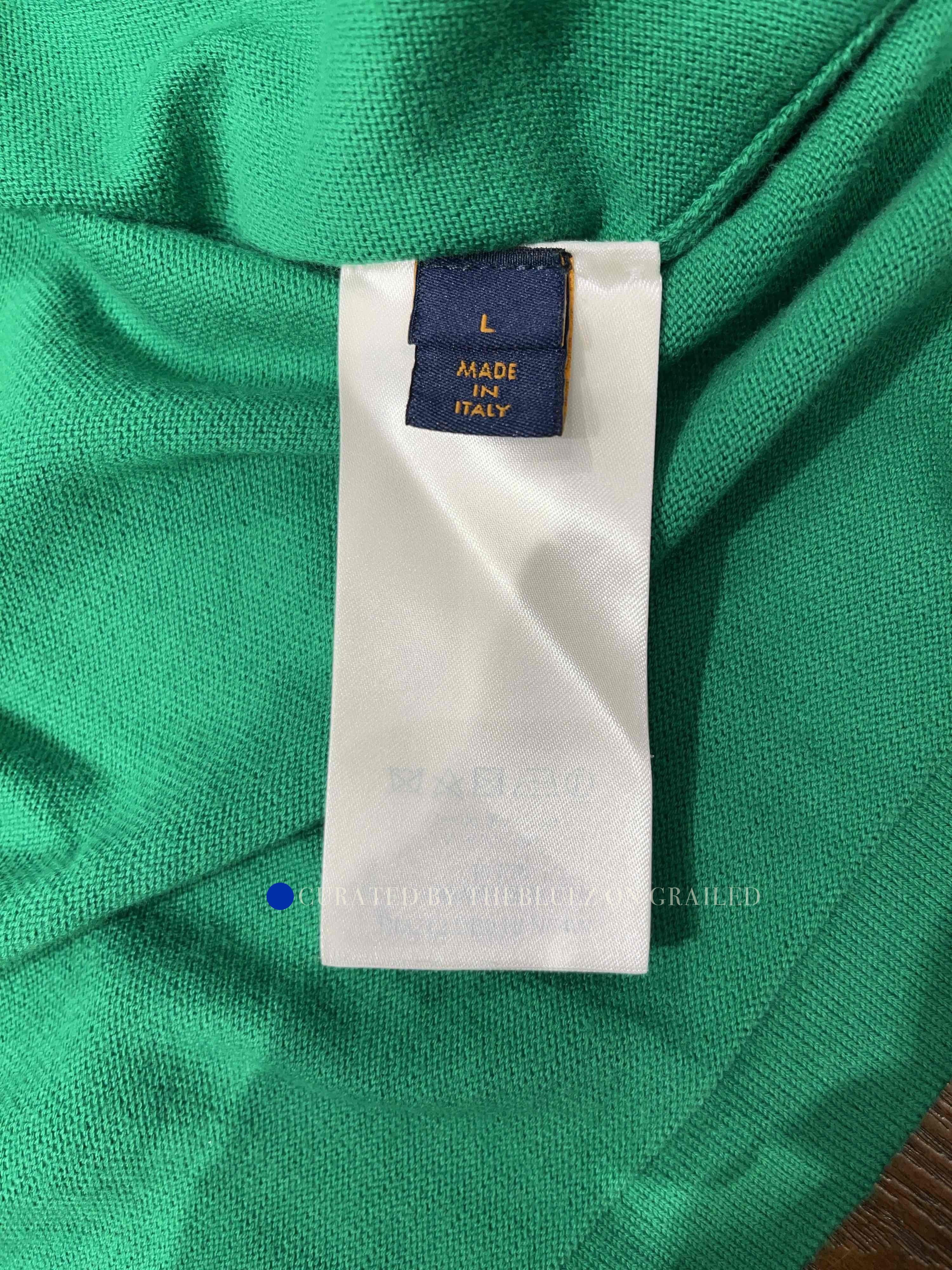 Louis Vuitton Green Short Sleeve Graphic T-Shirt Size L Size US L / EU 52-54 / 3 - 4 Thumbnail