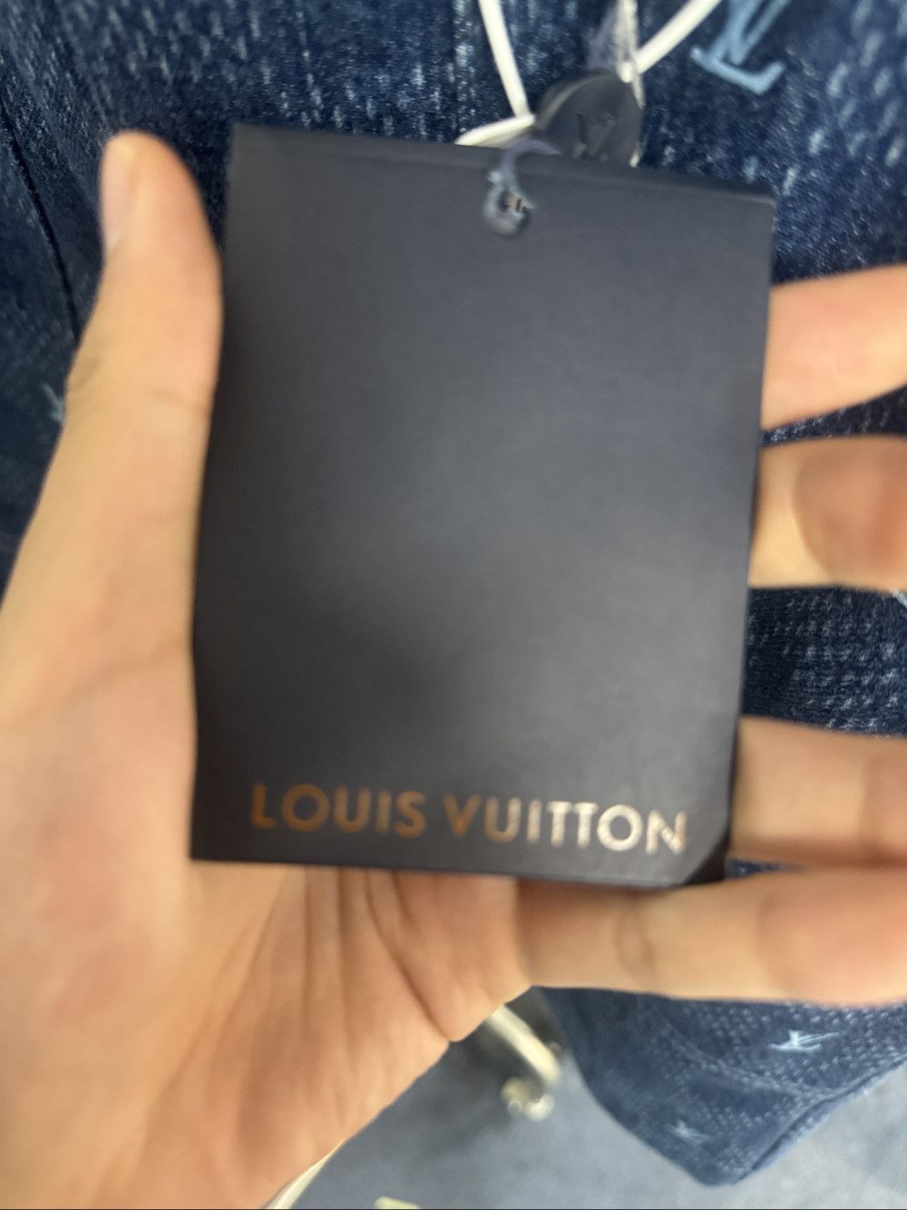 Louis Vuitton Blue Checkered Denim Mini Skirt Size US 32 / EU 48 - 5 Thumbnail