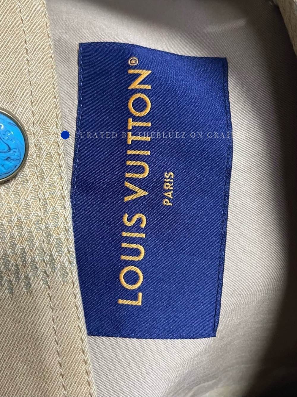 Louis Vuitton Beige Checkered Light Jacket with Front Pockets Size US M / EU 48-50 / 2 - 3 Thumbnail