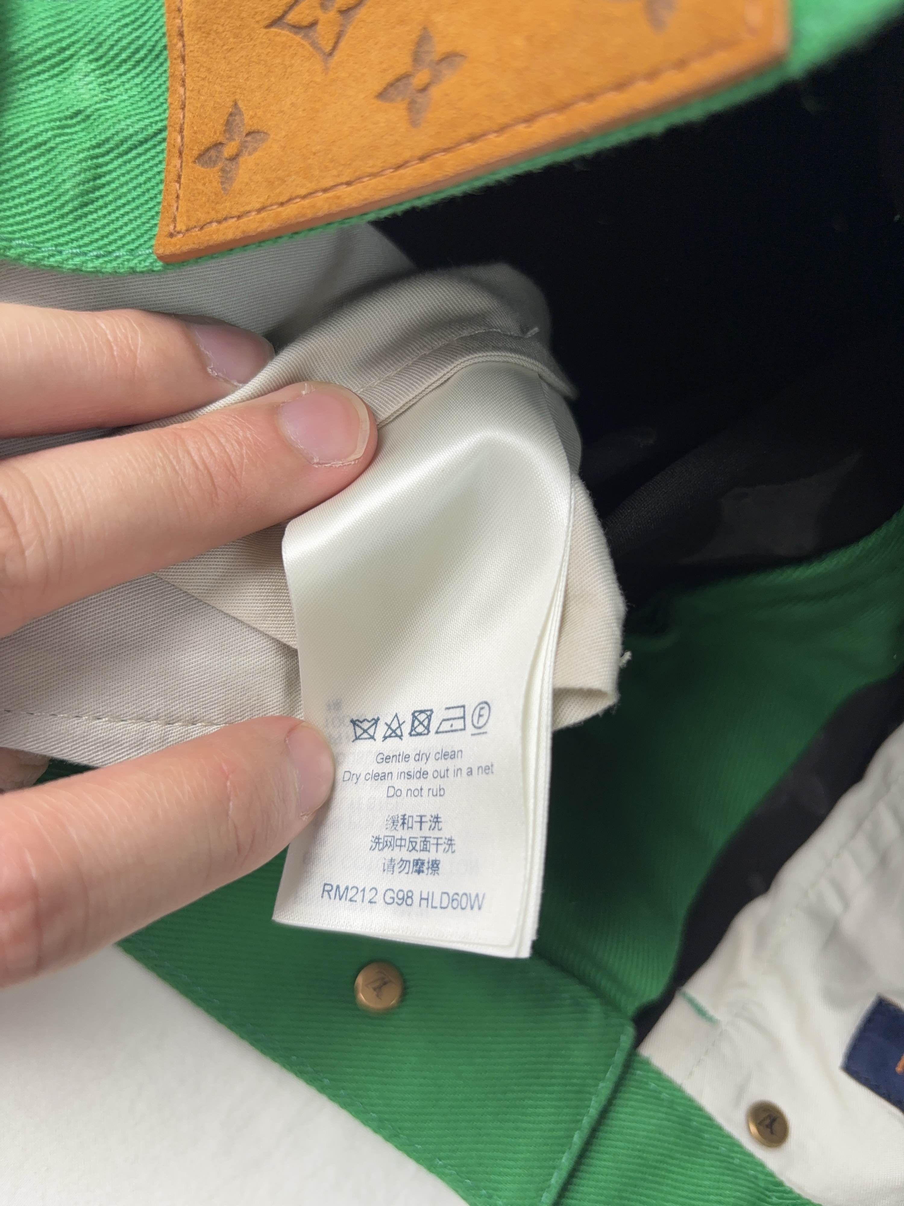 Louis Vuitton Green Cargo Pants with Embroidered Pattern Size 28 Size US 28 / EU 44 - 4 Thumbnail