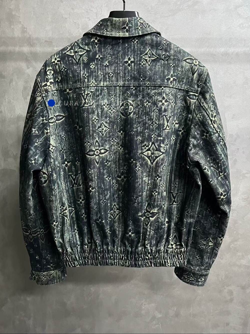 Louis Vuitton Gray Patterned Denim Jacket - Size S Size US S / EU 44-46 / 1 - 2 Thumbnail