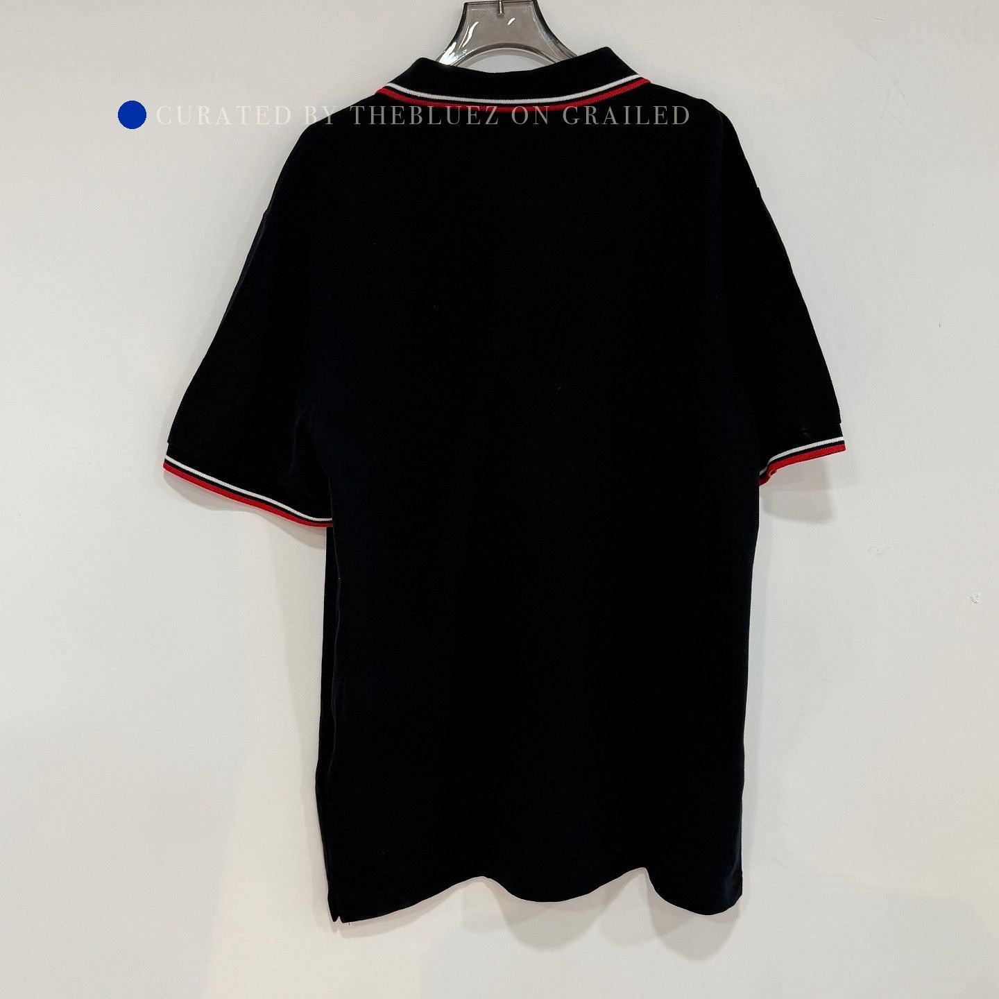 Prada Black Short Sleeve Polo Shirt Size US XXL / EU 58 / 5 - 2 Thumbnail
