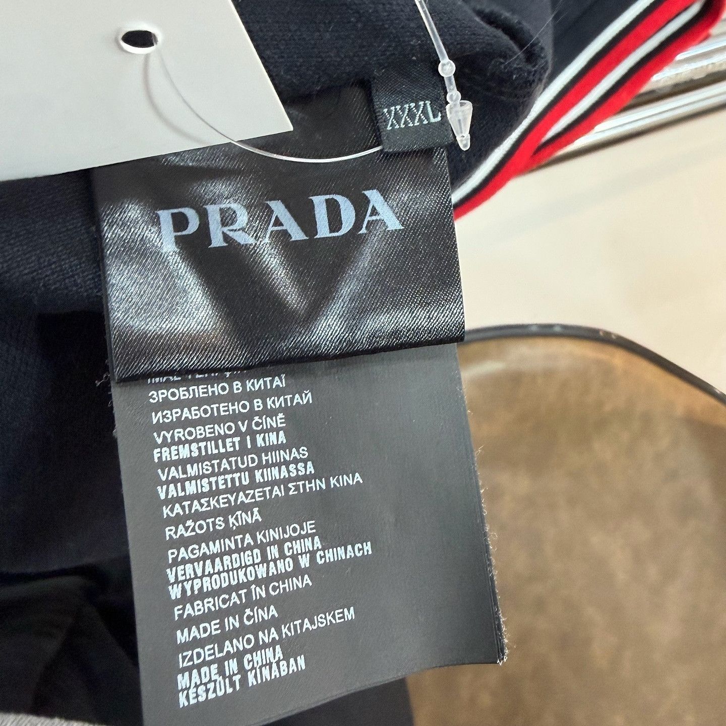 Prada Black Short Sleeve Polo Shirt Size US XXL / EU 58 / 5 - 4 Thumbnail