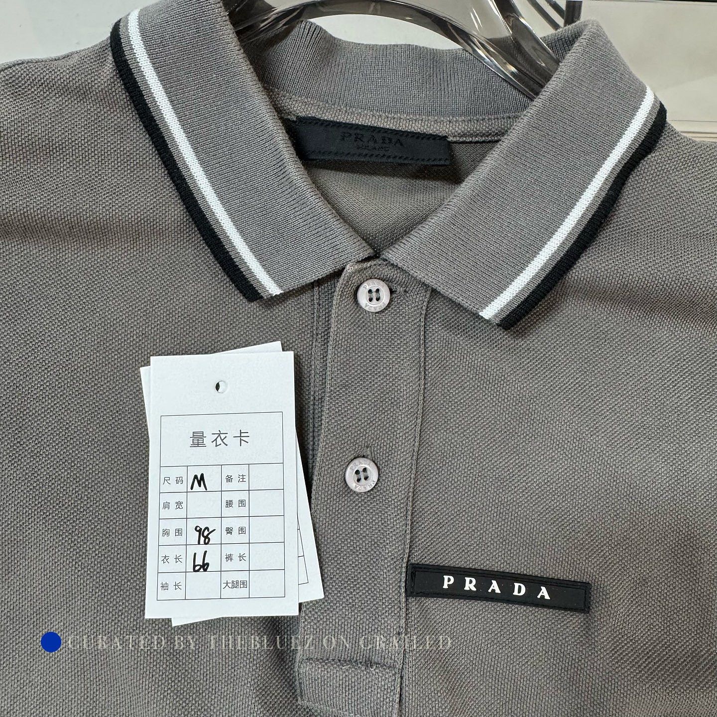 Prada Gray Short-Sleeve Polo Shirt Size US M / EU 48-50 / 2 - 3 Thumbnail