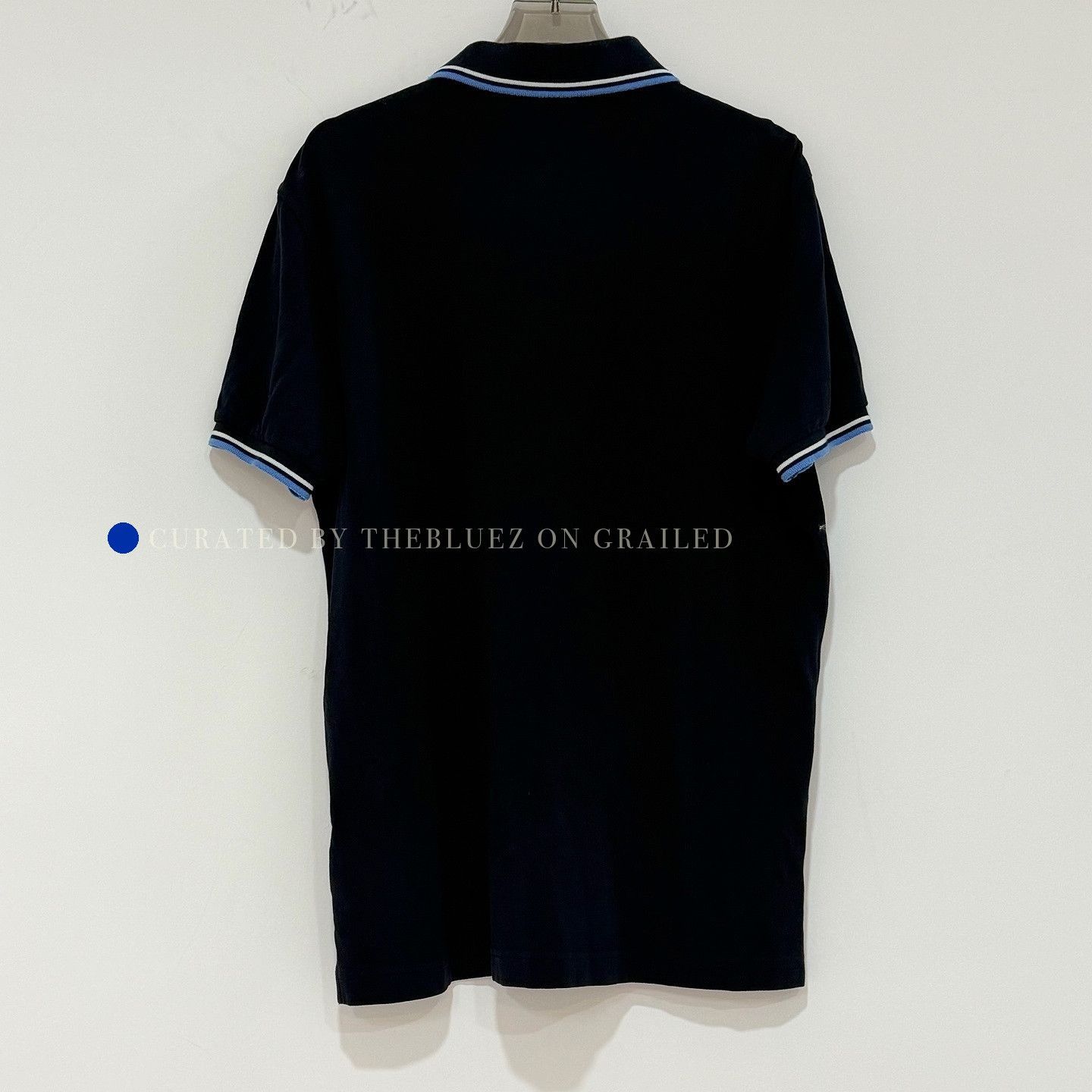 Prada Blue Short Sleeve Polo Shirt Size US L / EU 52-54 / 3 - 2 Thumbnail