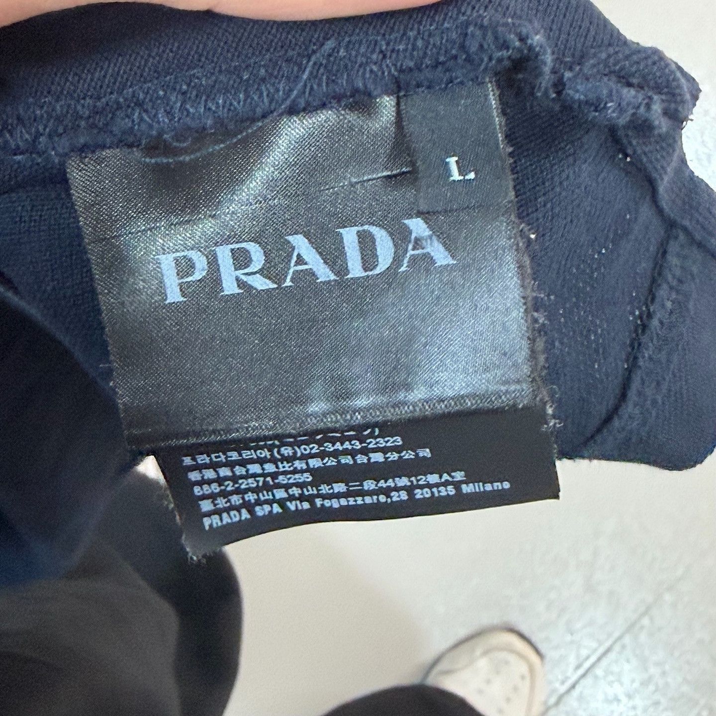 Prada Blue Short Sleeve Polo Shirt Size US L / EU 52-54 / 3 - 4 Thumbnail