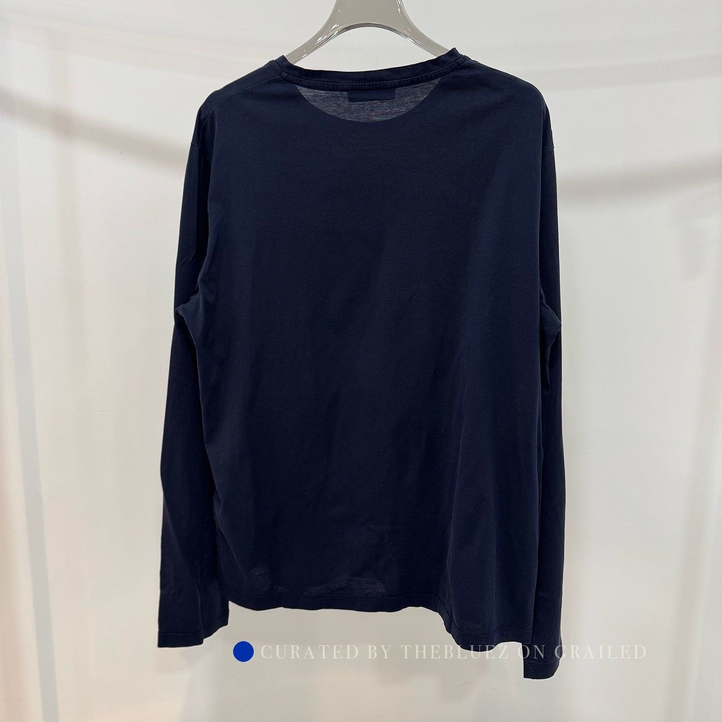Prada Blue Long Sleeve Shirt with Chest Pocket Size US M / EU 48-50 / 2 - 2 Thumbnail