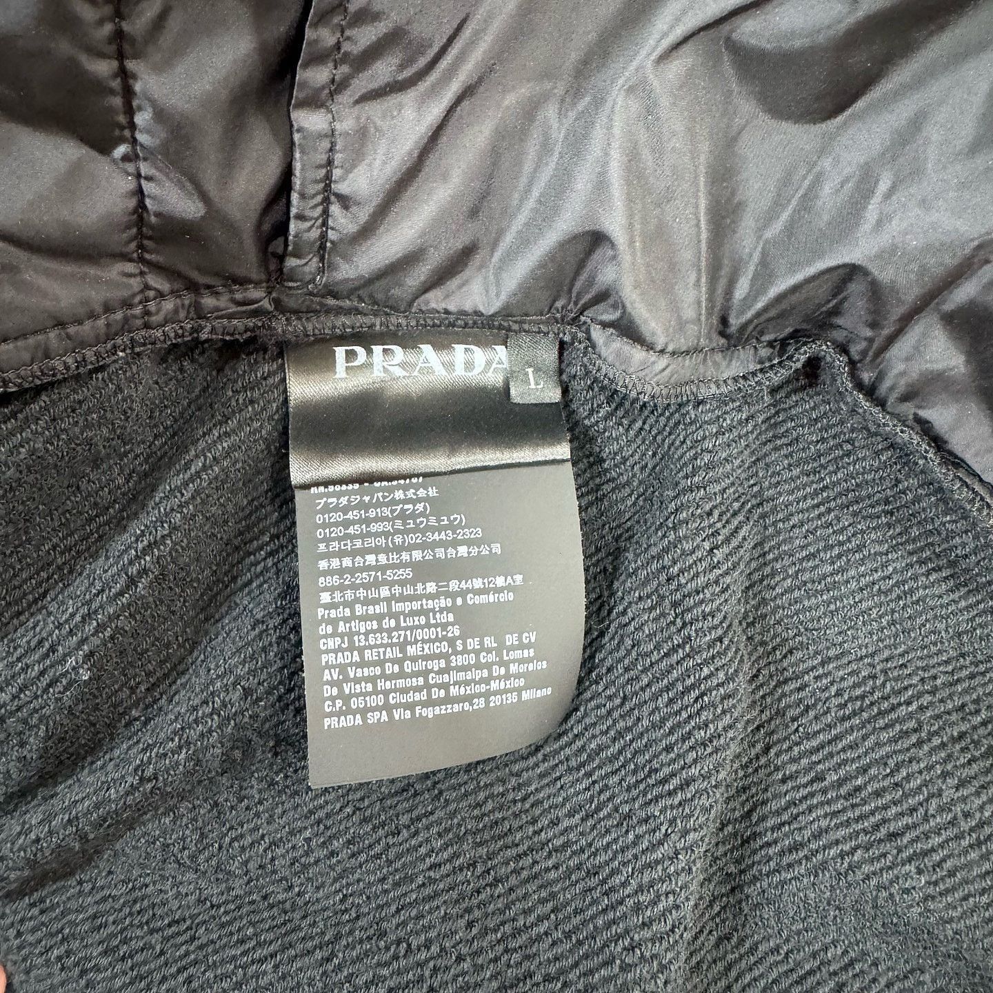 Prada Hooded Quilted Light Jacket Size US L / EU 52-54 / 3 - 4 Thumbnail