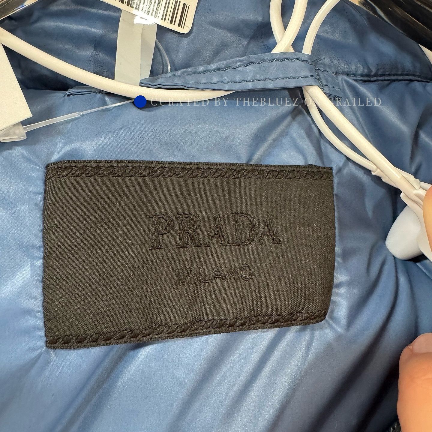 Prada Blue Puffer Vest with Zip Closure Size US L / EU 52-54 / 3 - 3 Thumbnail