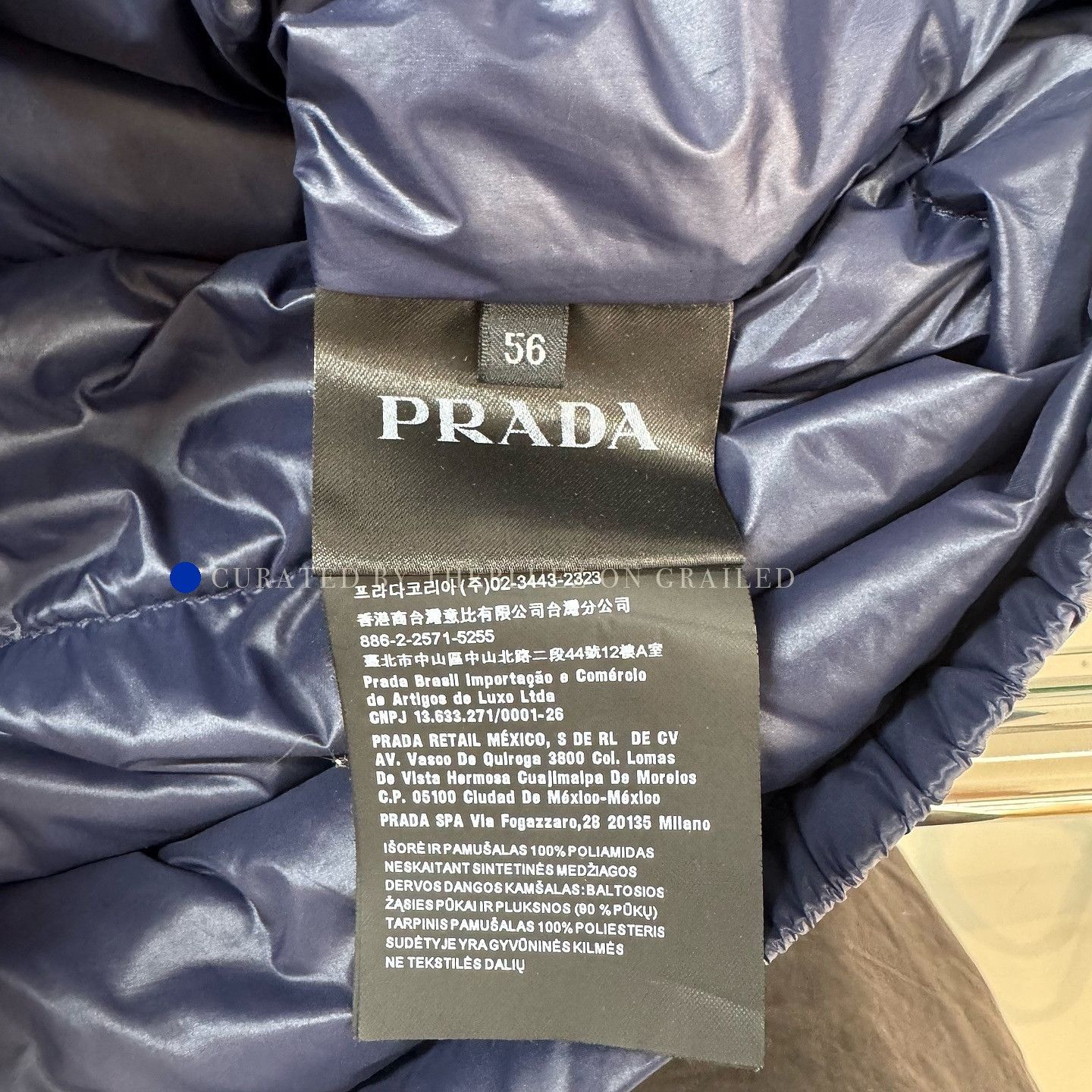 Prada Blue Puffer Vest with Zip Closure - XL Size US XL / EU 56 / 4 - 4 Thumbnail