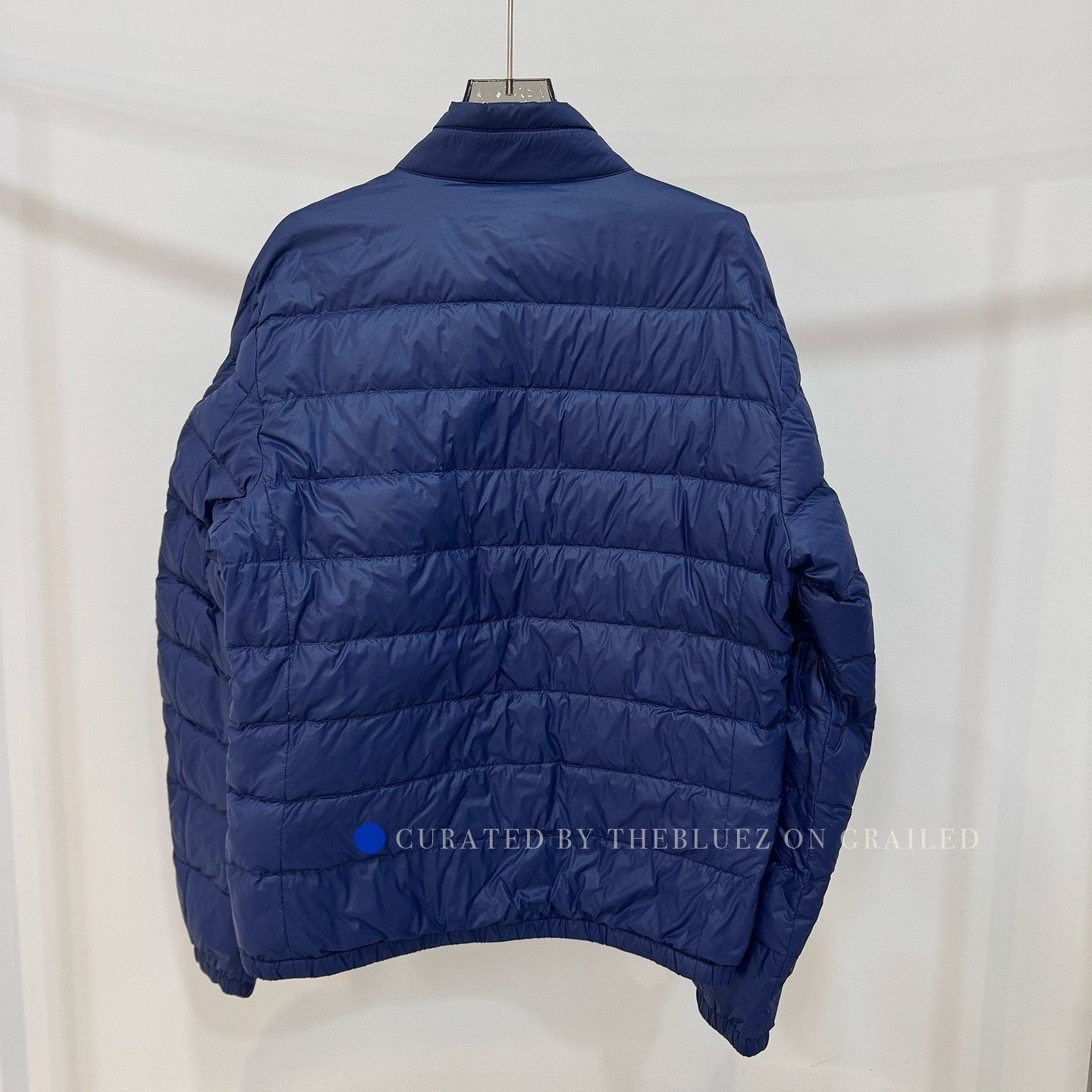 Prada Blue Puffer Jacket with Zip Closure Size M Size US M / EU 48-50 / 2 - 2 Thumbnail