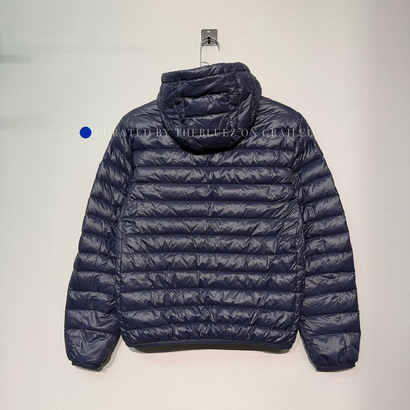 Prada Blue Quilted Hooded Jacket - Size M Size US M / EU 48-50 / 2 - 2 Thumbnail