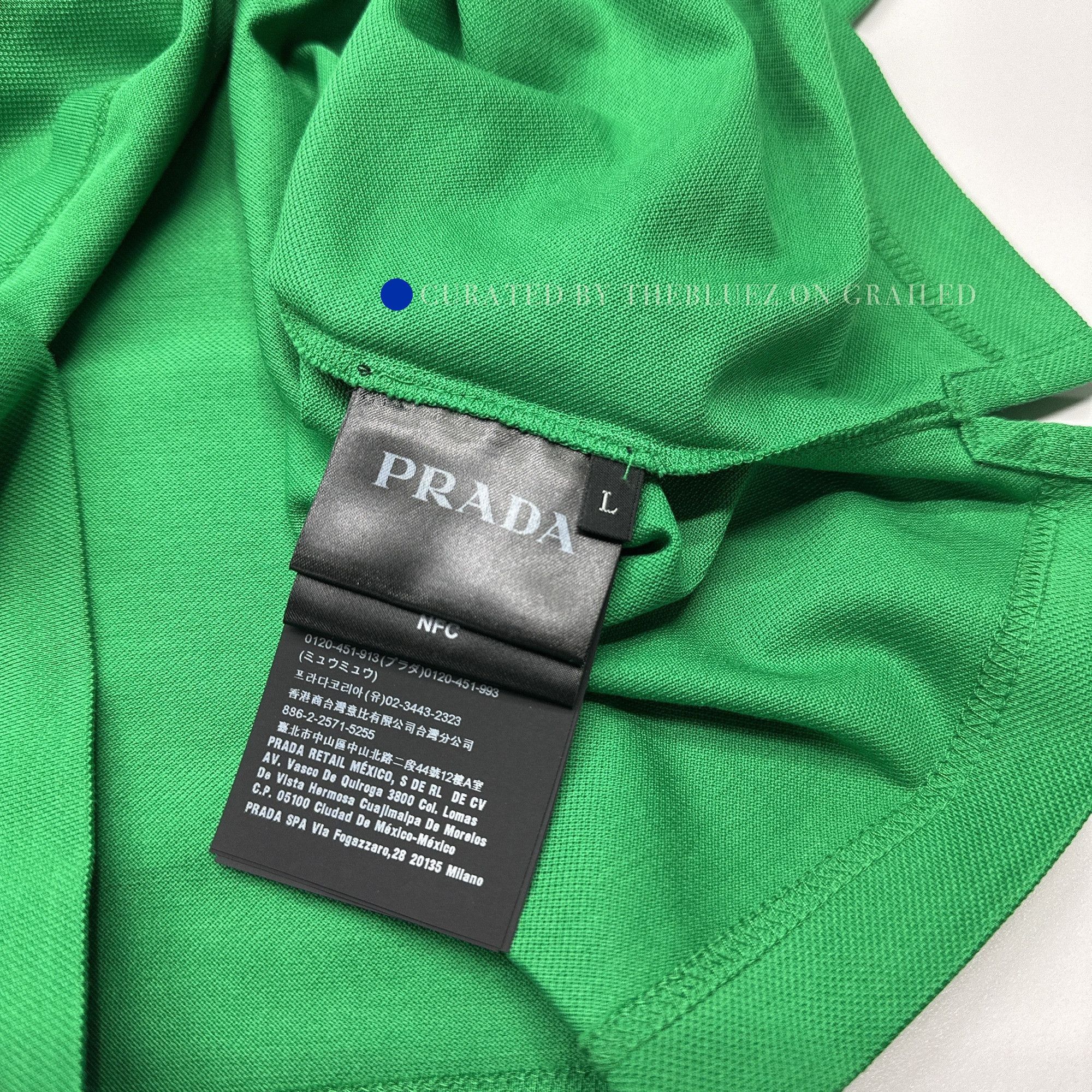 Prada Green Short Sleeve Polo Shirt Size L Size US L / EU 52-54 / 3 - 5 Thumbnail