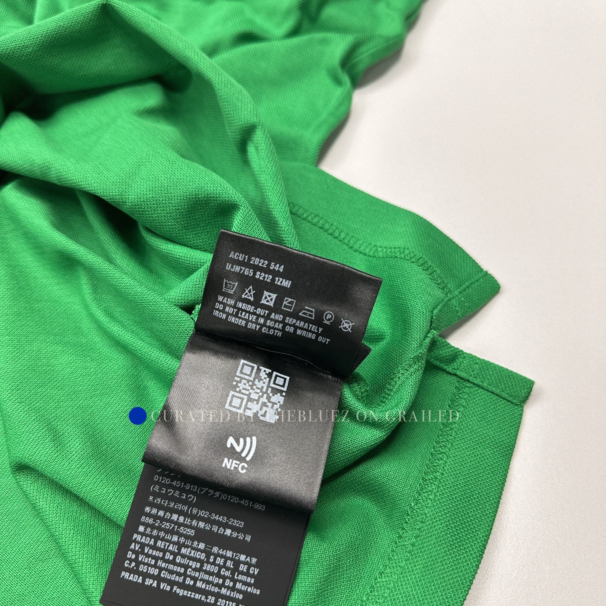 Prada Green Short Sleeve Polo Shirt Size L Size US L / EU 52-54 / 3 - 6 Thumbnail