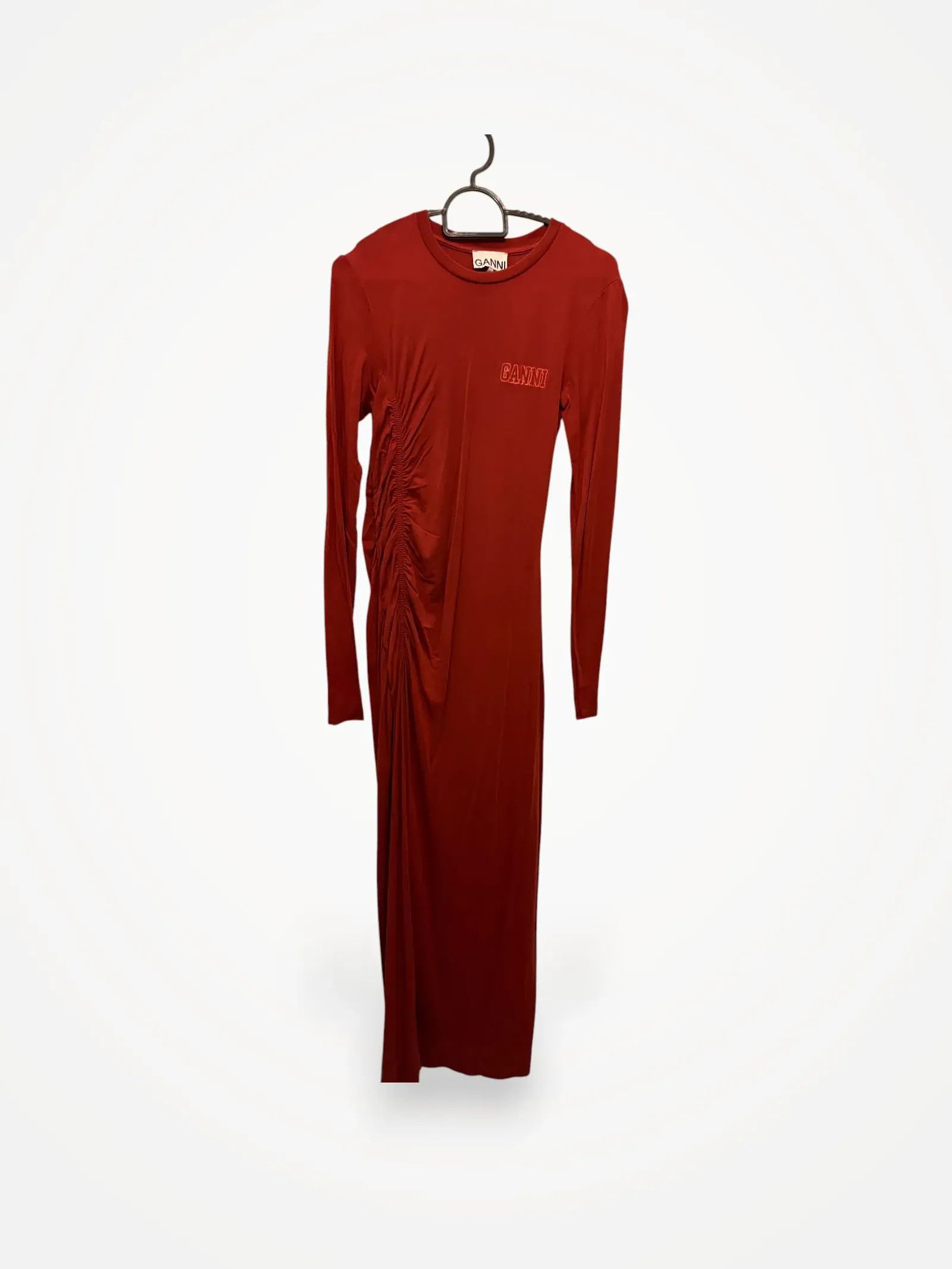 Ganni Ganni Ganni crinkle maxi dress Dress Size XS / US 0-2 / IT 36-38 - 2 Thumbnail