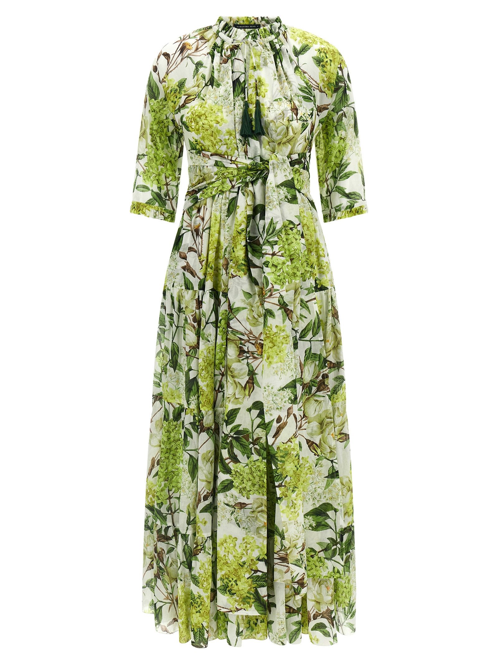 Samantha Sung 'Eden' long dress in cotton muslin with all print Size XL / US 12-14 / IT 48-50 - 2 Thumbnail