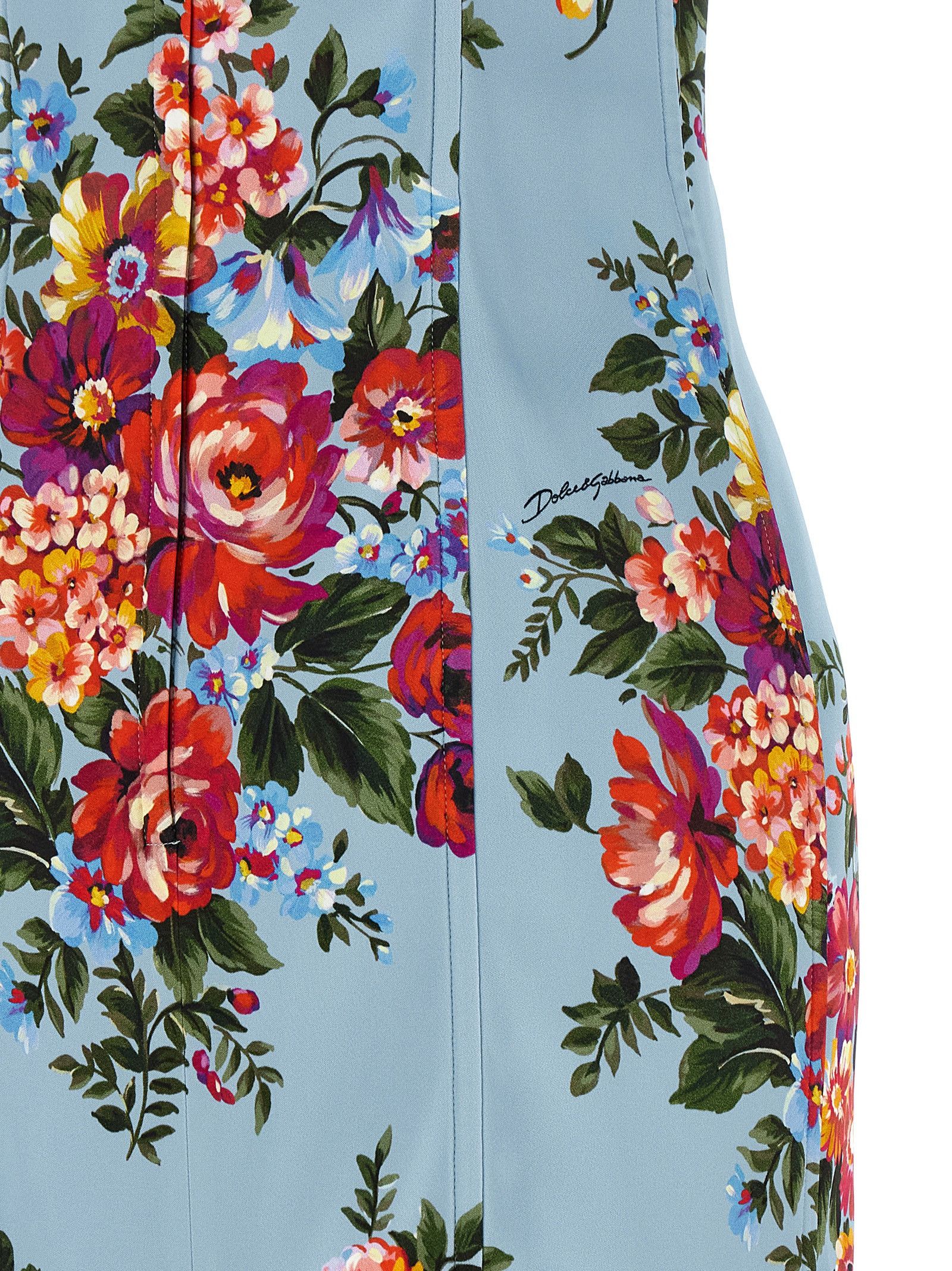 Dolce & Gabbana 'Mazzo di Fiori' print dress Size XL / US 12-14 / IT 48-50 - 4 Thumbnail