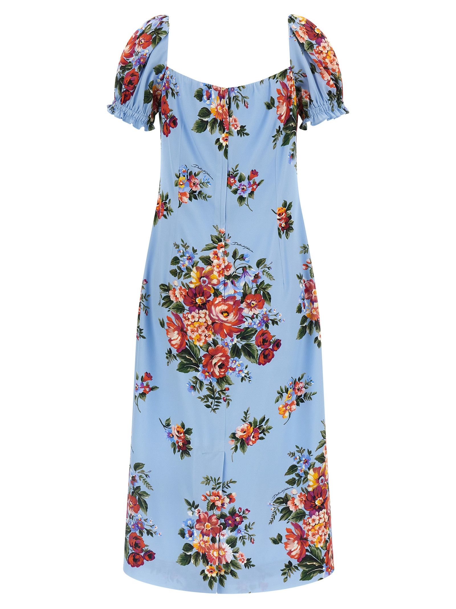 Dolce & Gabbana 'Mazzo di fiori' print dress Size L / US 10 / IT 46 - 2 Thumbnail