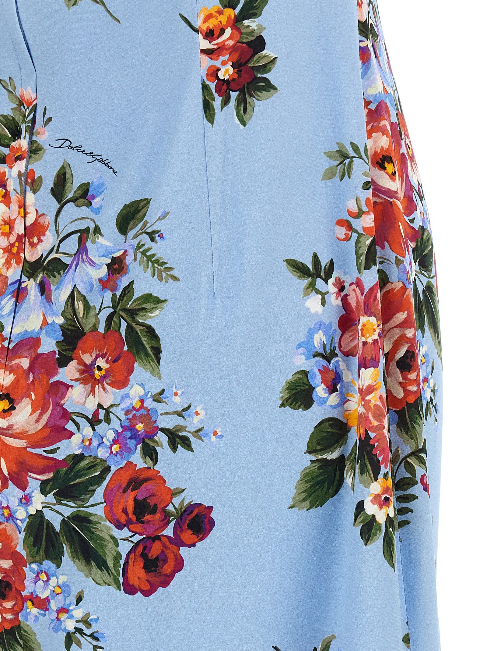 Dolce & Gabbana 'Mazzo di fiori' print dress Size L / US 10 / IT 46 - 4 Thumbnail