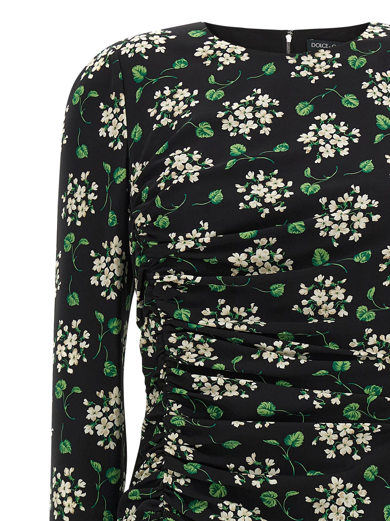 Dolce & Gabbana Flower print dress Size L / US 10 / IT 46 - 3 Thumbnail