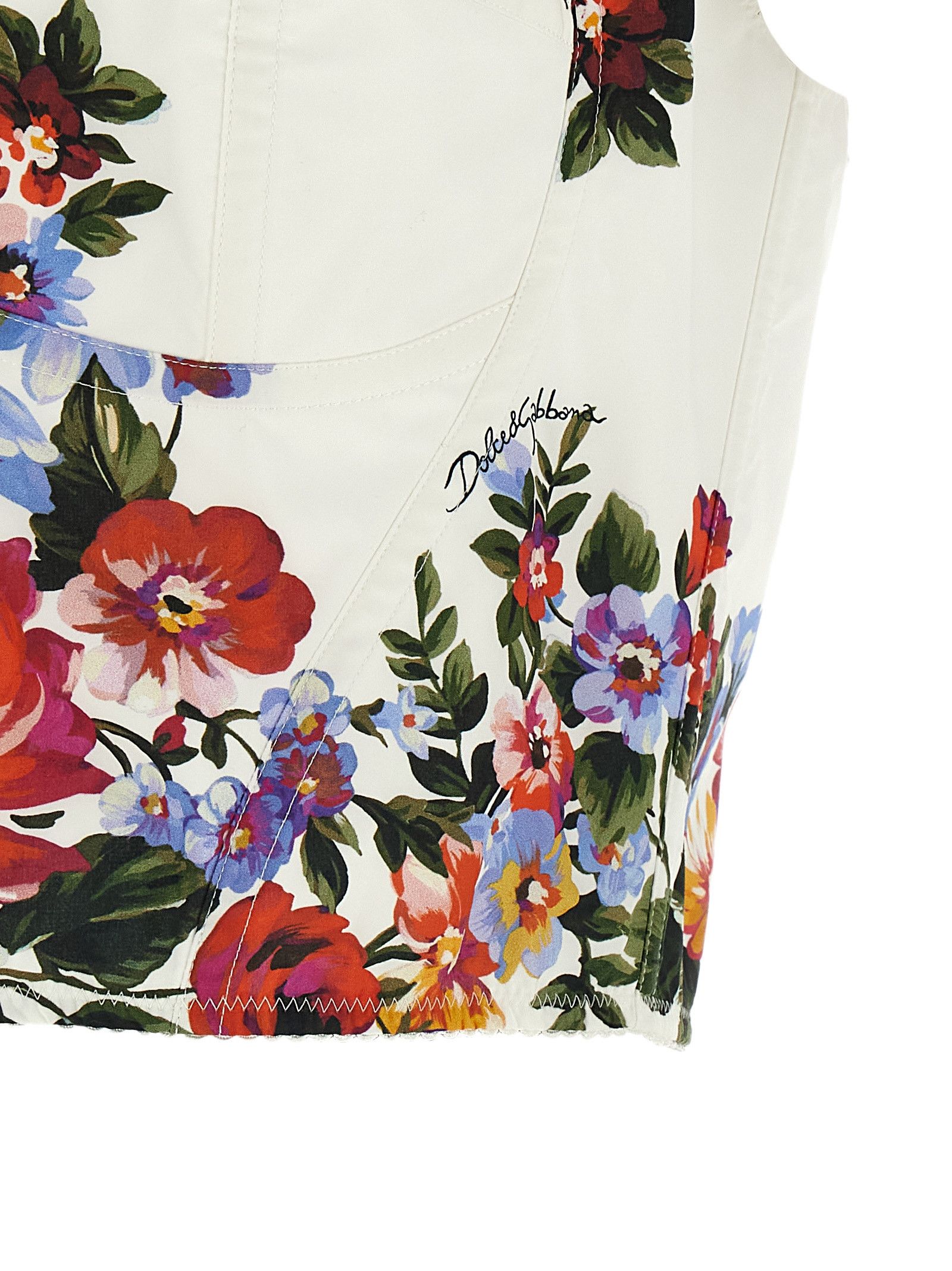 Dolce & Gabbana 'Mazzo di fiori' print top Size M / US 6-8 / IT 42-44 - 4 Thumbnail