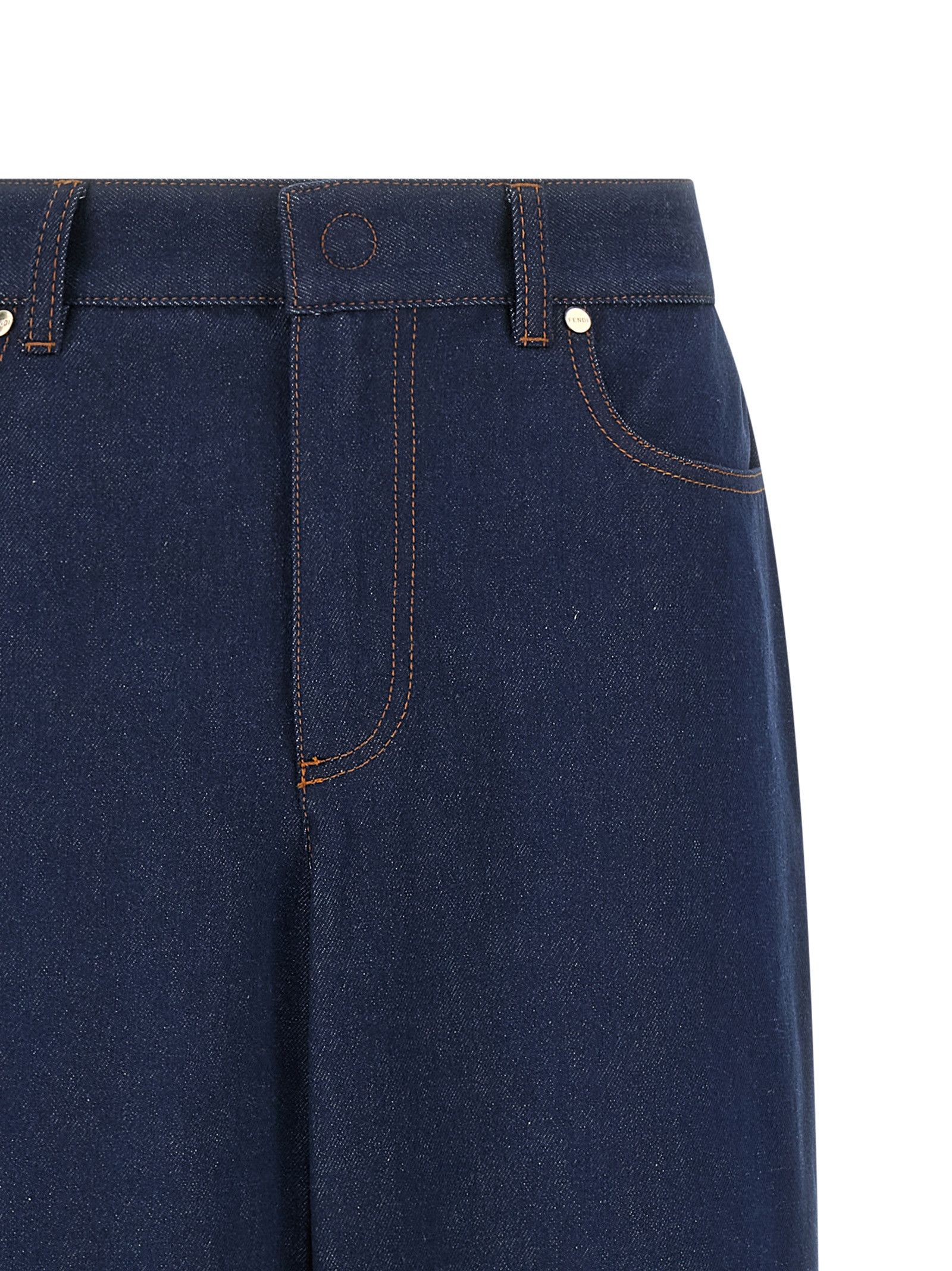 Fendi 'FF Reverse' jeans Size 30" / US 8 / IT 44 - 3 Thumbnail