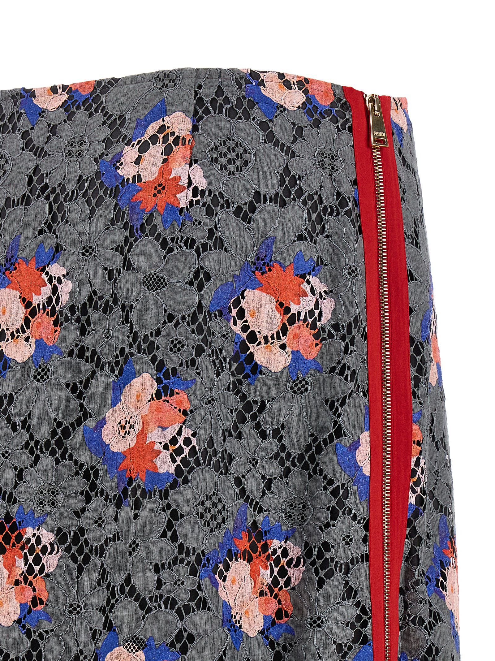 Fendi 'Fendi Bouquet' lace skirt Size 28" / US 6 / IT 42 - 5 Thumbnail