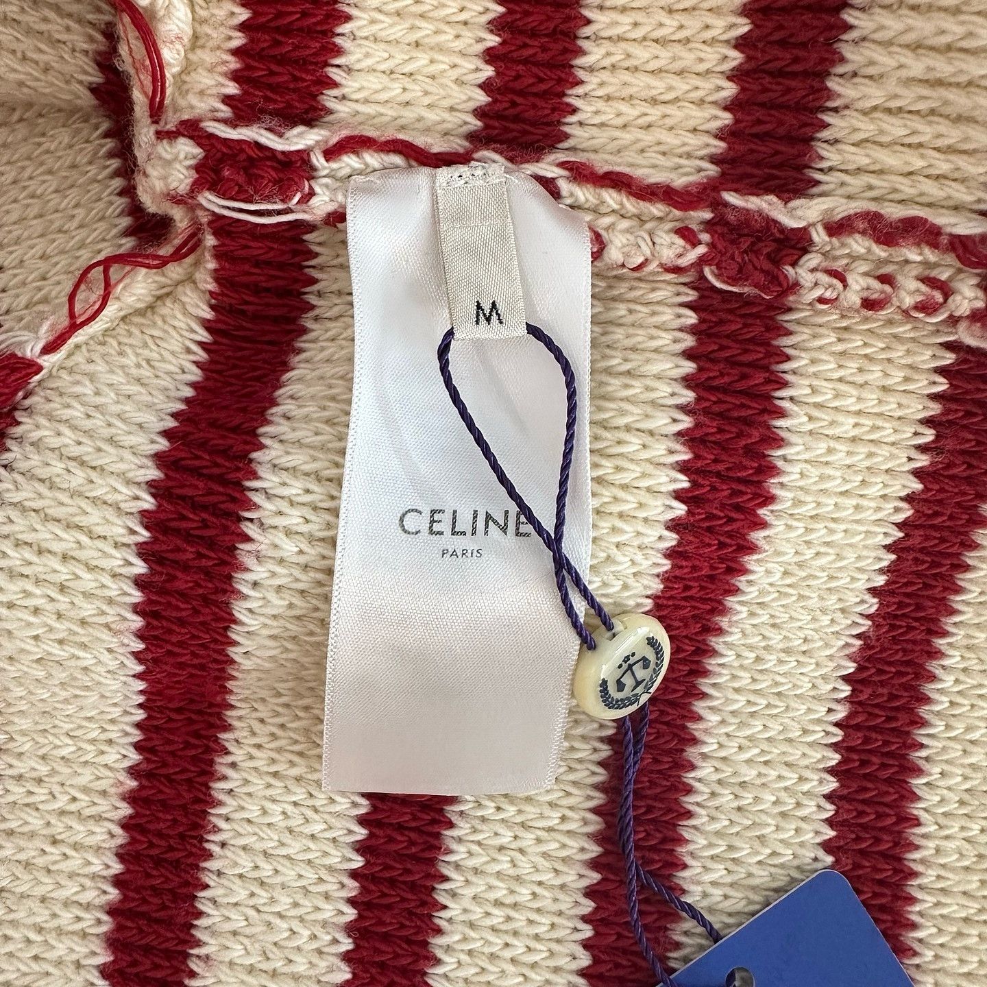 Celine Celine Striped Button-Up Sweater Size M Size M / US 6-8 / IT 42-44 - 4 Thumbnail