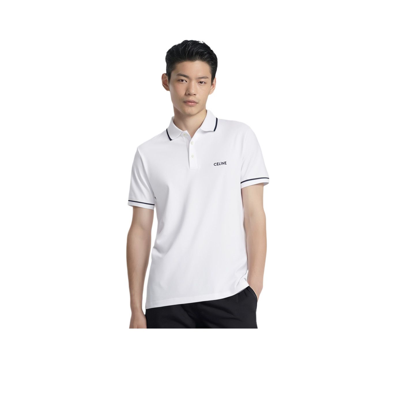 Celine CELINE Logo Polo Shirt Size S Size US S / EU 44-46 / 1 - 6 Thumbnail