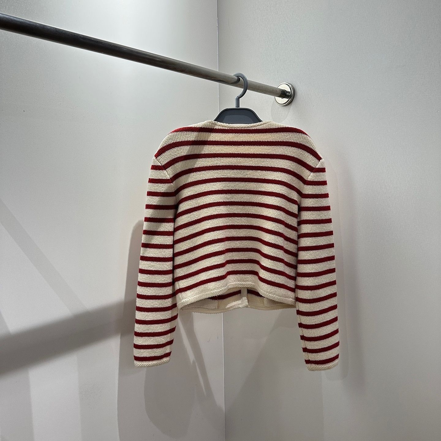 Celine Celine Striped Knit Cardigan Size S Size S / US 4 / IT 40 - 2 Thumbnail