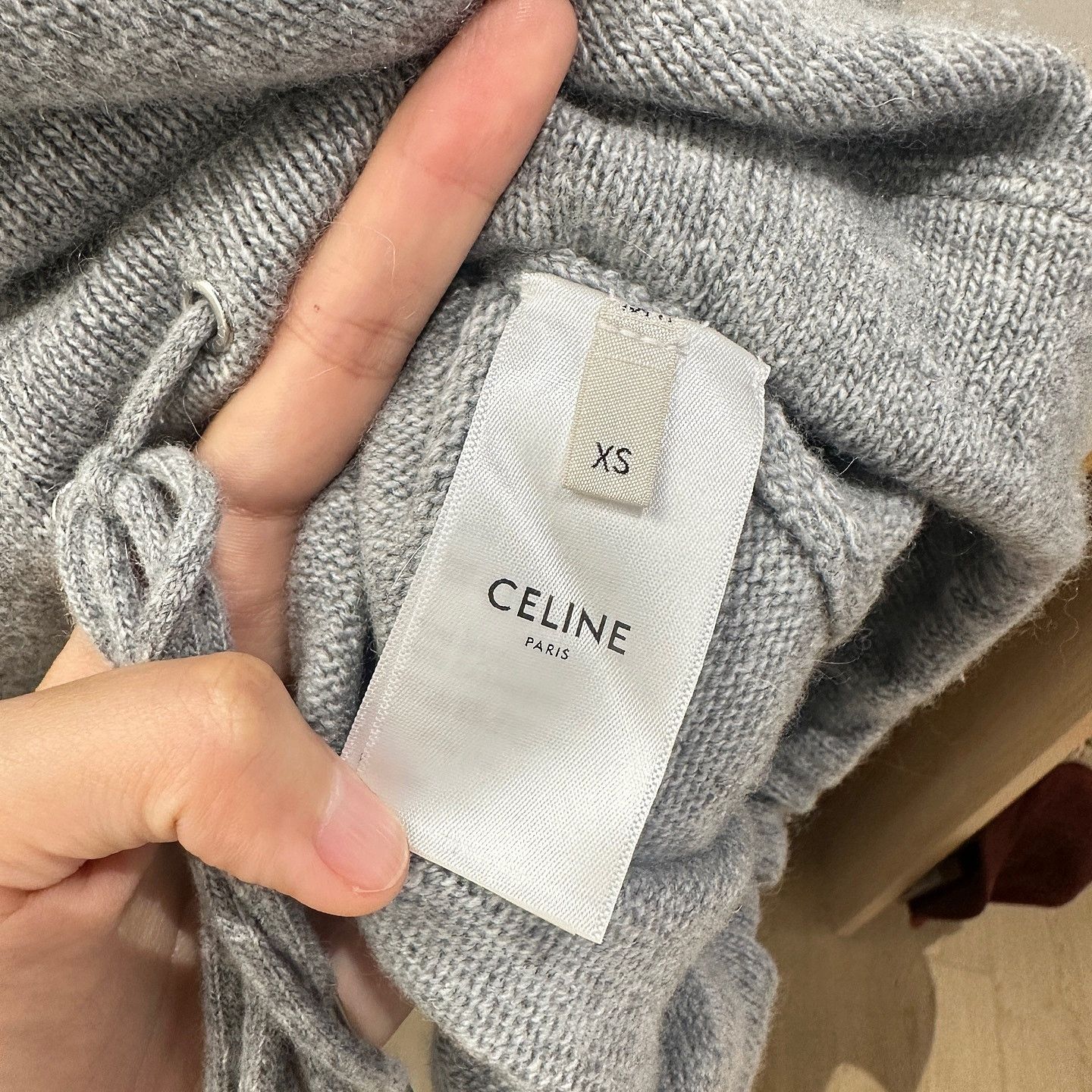 Celine Celine Logo Wool Cashmere Sweater XS Size XS / US 0-2 / IT 36-38 - 4 Thumbnail