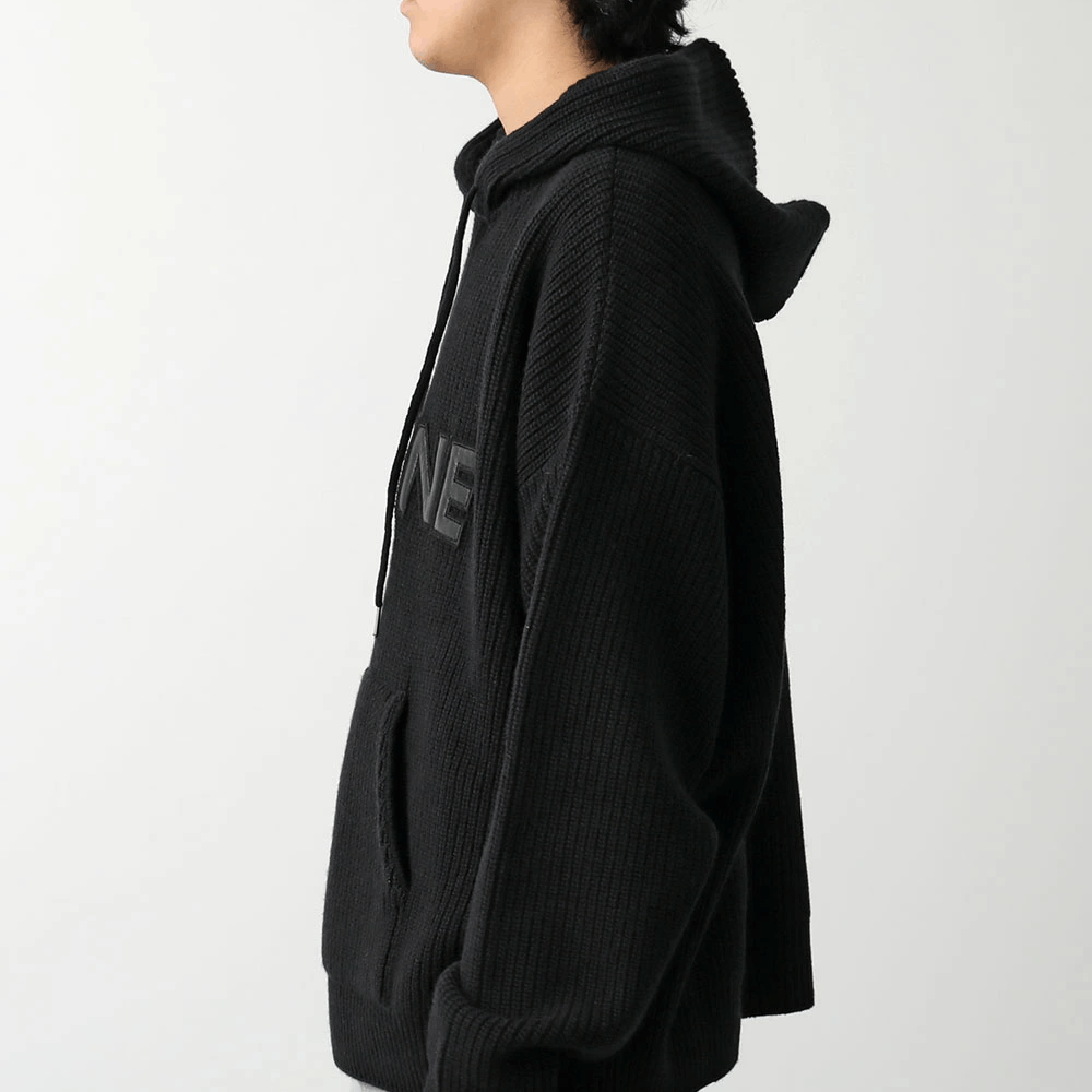 Celine Celine Leather Logo Ribbed Hoodie Size M Size US M / EU 48-50 / 2 - 9 Thumbnail