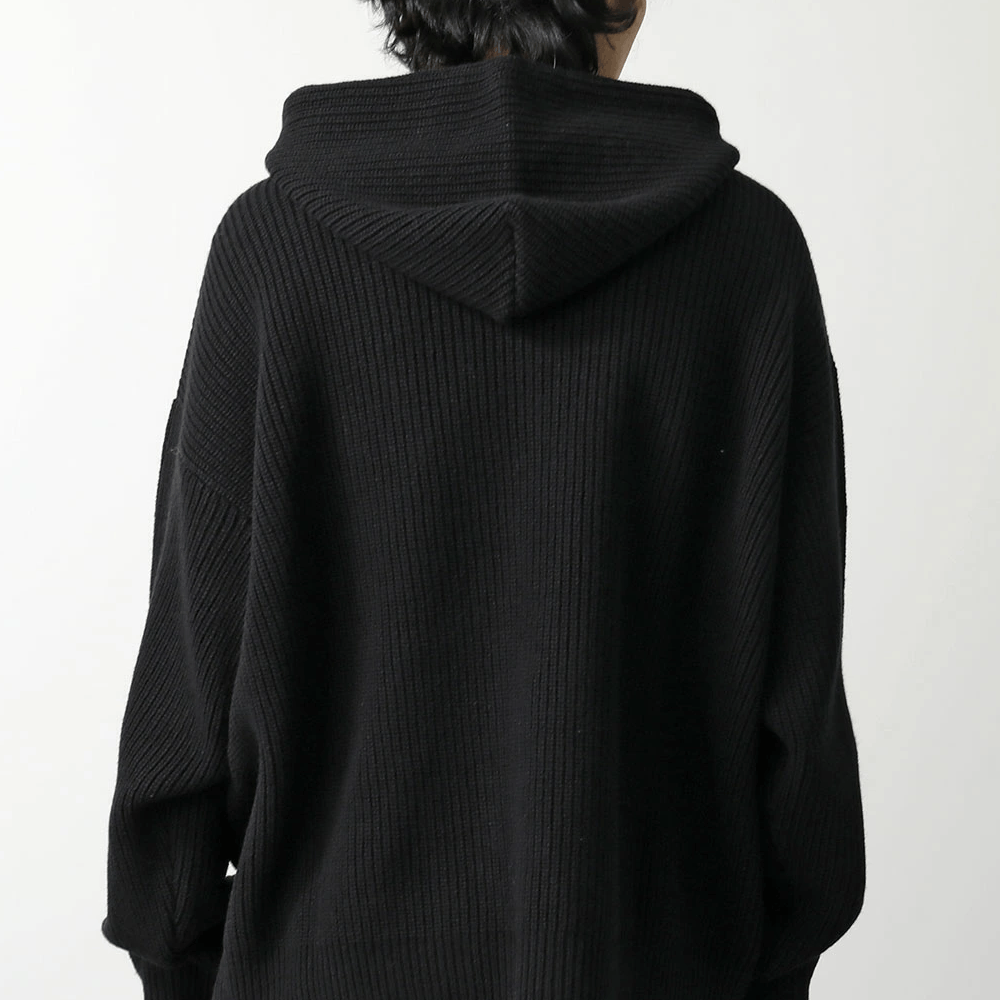 Celine Celine Leather Logo Ribbed Hoodie Size M Size US M / EU 48-50 / 2 - 8 Thumbnail