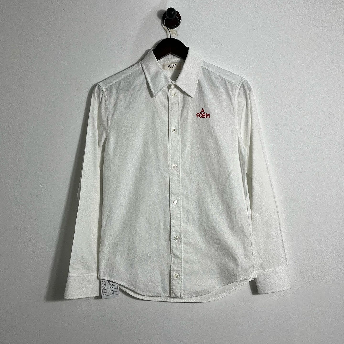 Celine Celine A Poem Embroidered Shirt Size S Size US S / EU 44-46 / 1 - 6 Thumbnail