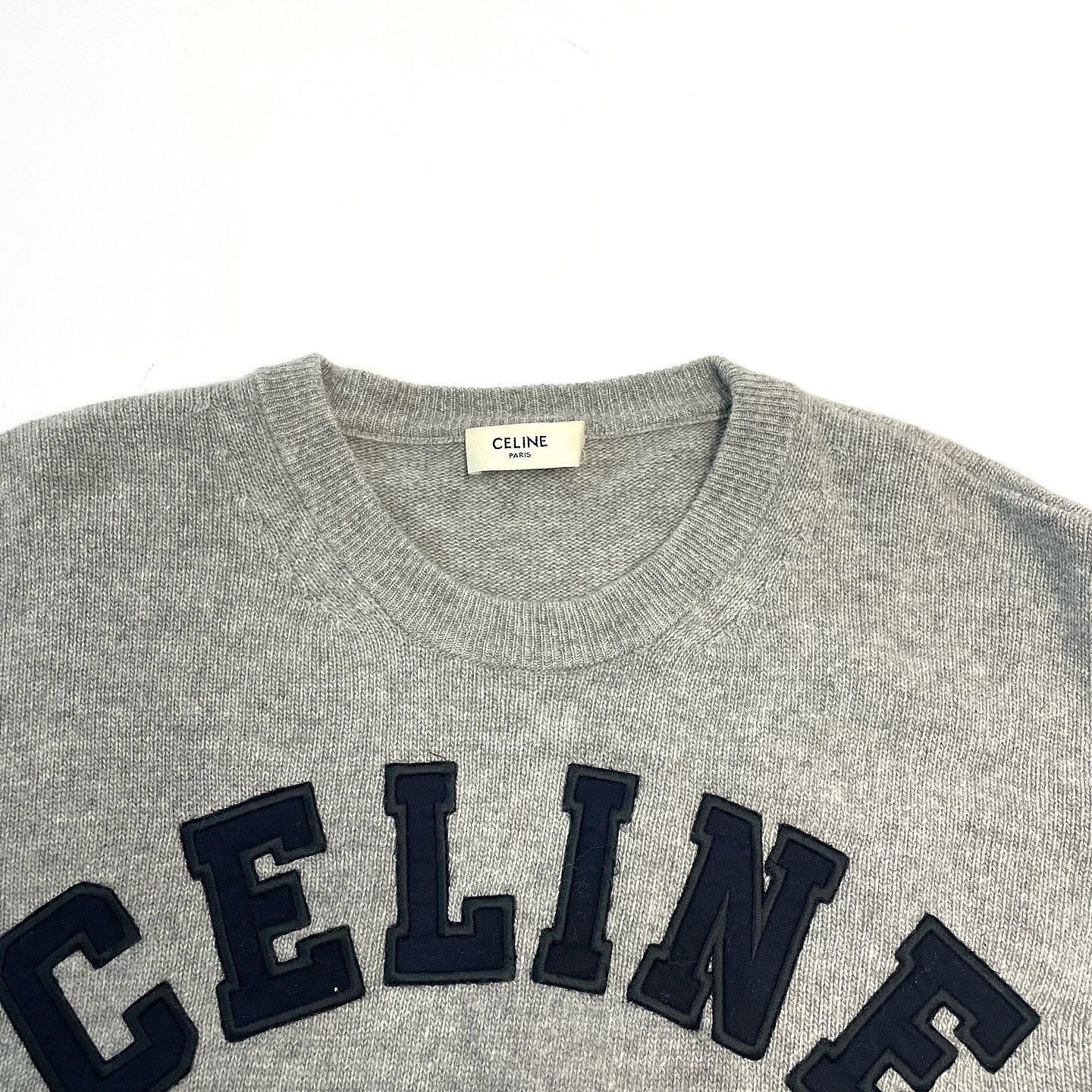 Celine Celine Logo Wool Cashmere Sweater Size XS Size XS / US 0-2 / IT 36-38 - 3 Thumbnail