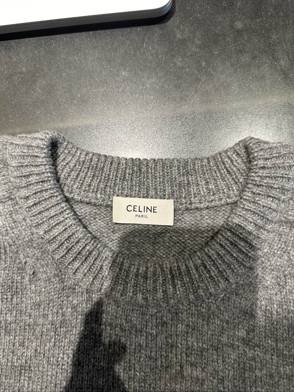 Celine Celine Logo Wool Cashmere Sweater XL Size US XL / EU 56 / 4 - 3 Thumbnail