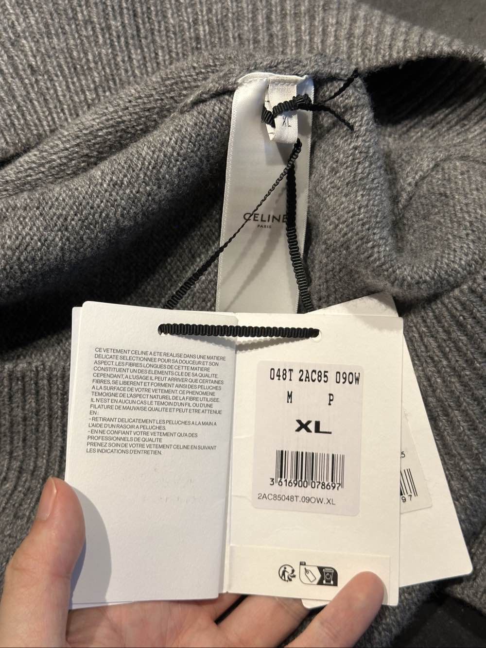 Celine Celine Logo Wool Cashmere Sweater XL Size US XL / EU 56 / 4 - 5 Thumbnail