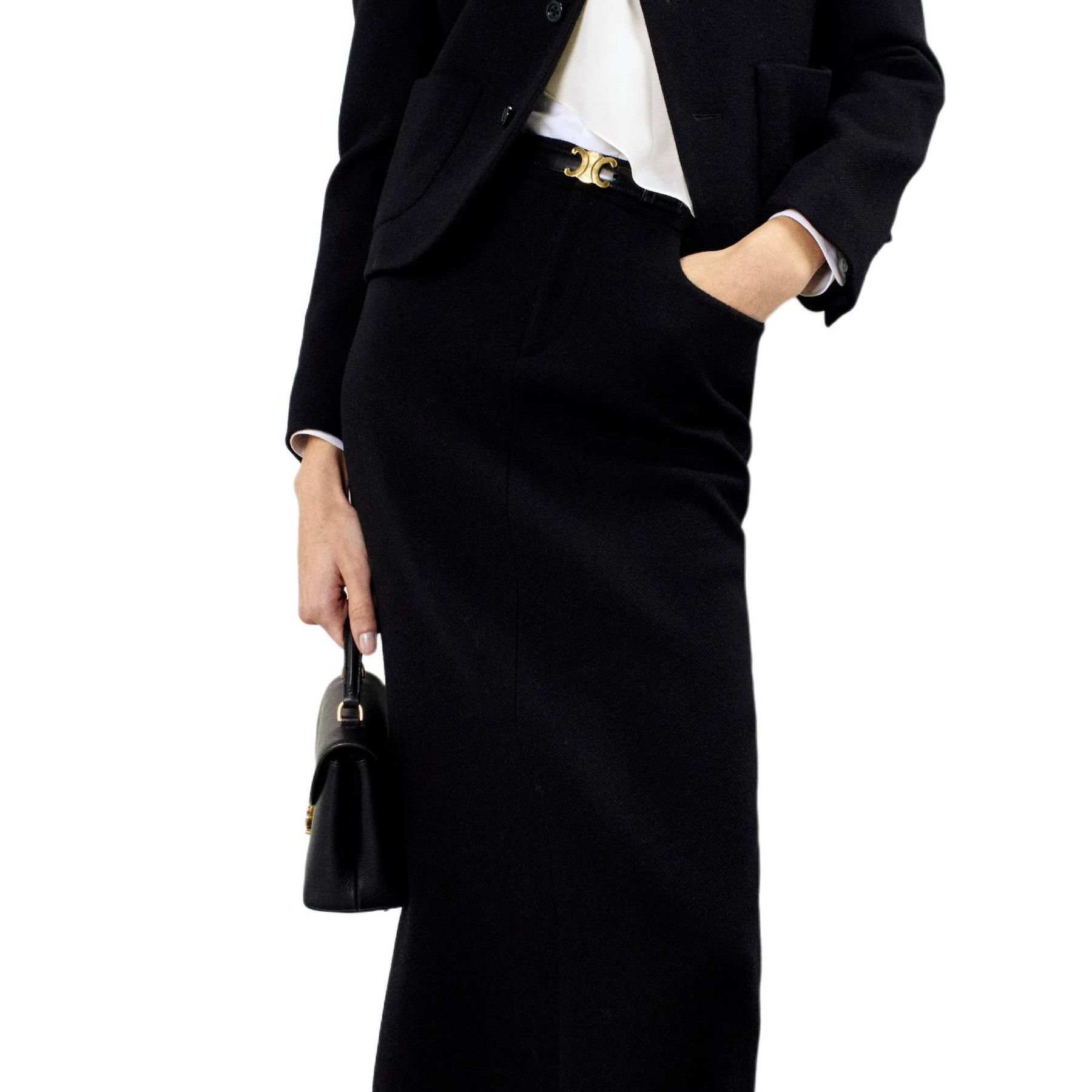 Celine Celine Cashmere Blend Pencil Skirt Size 40 Size 28" / US 6 / IT 42 - 9 Thumbnail
